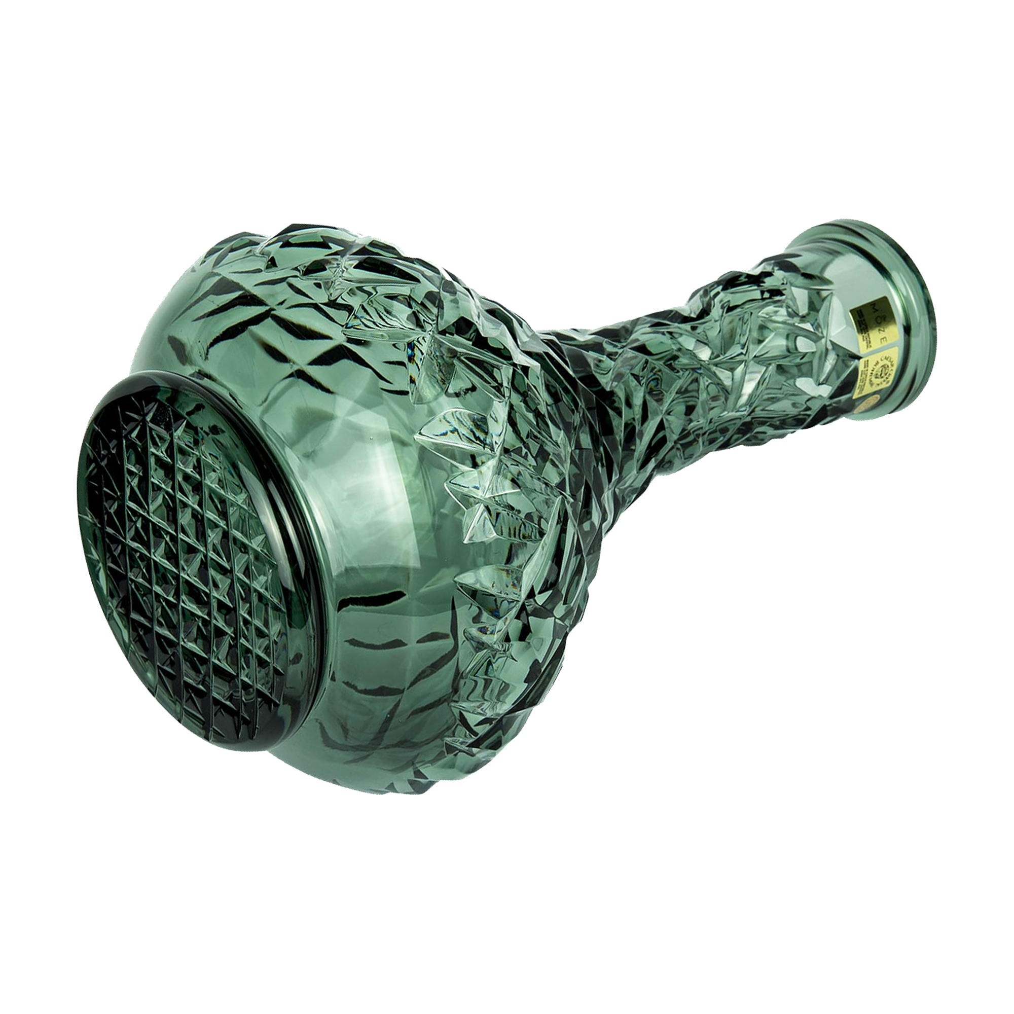 Caesar Crystal Drop Rock Green liegend, Blick auf den Boden mit Wabenschliff