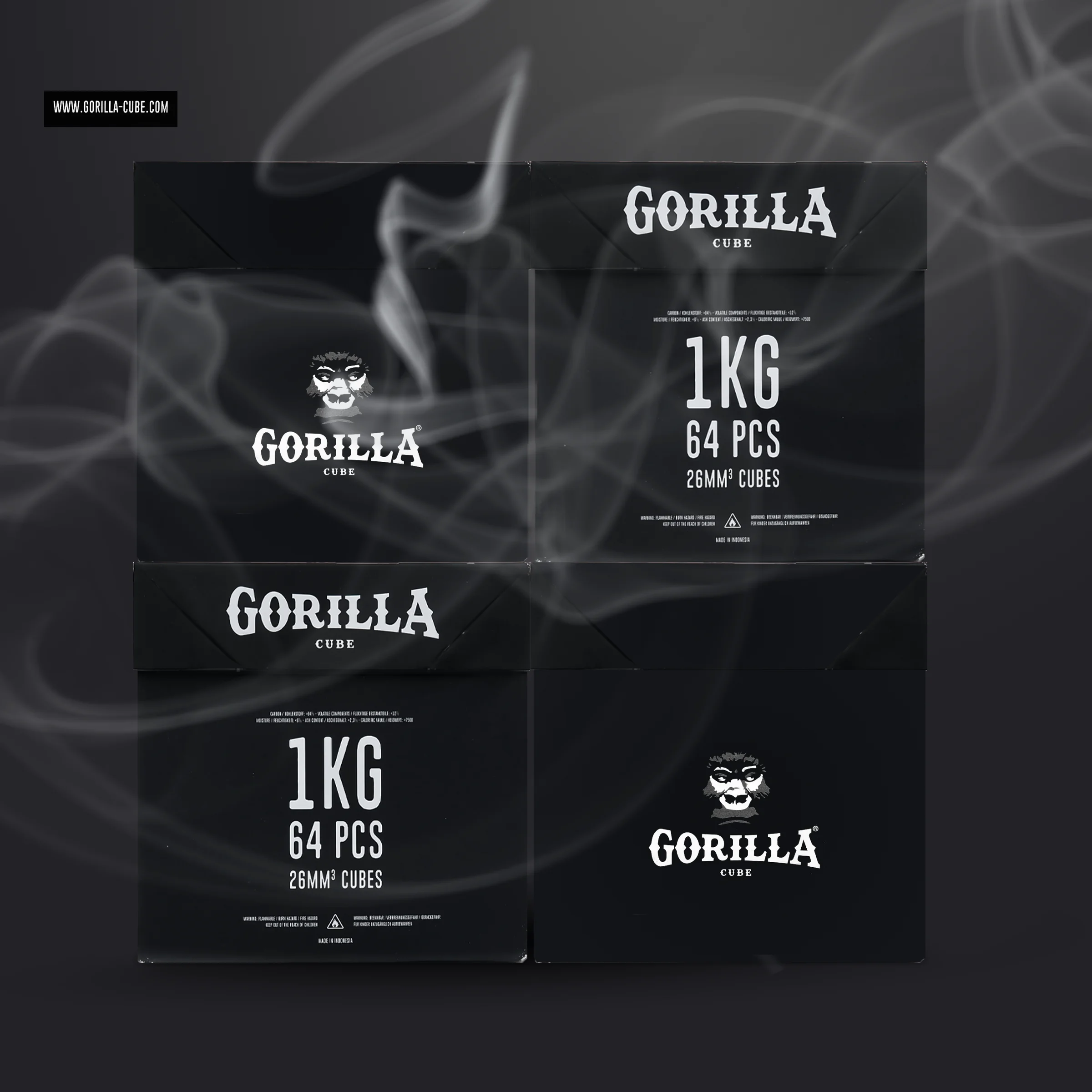 Gorilla 26er Naturkohle 4 kg | Premium Shisha Kohle 1