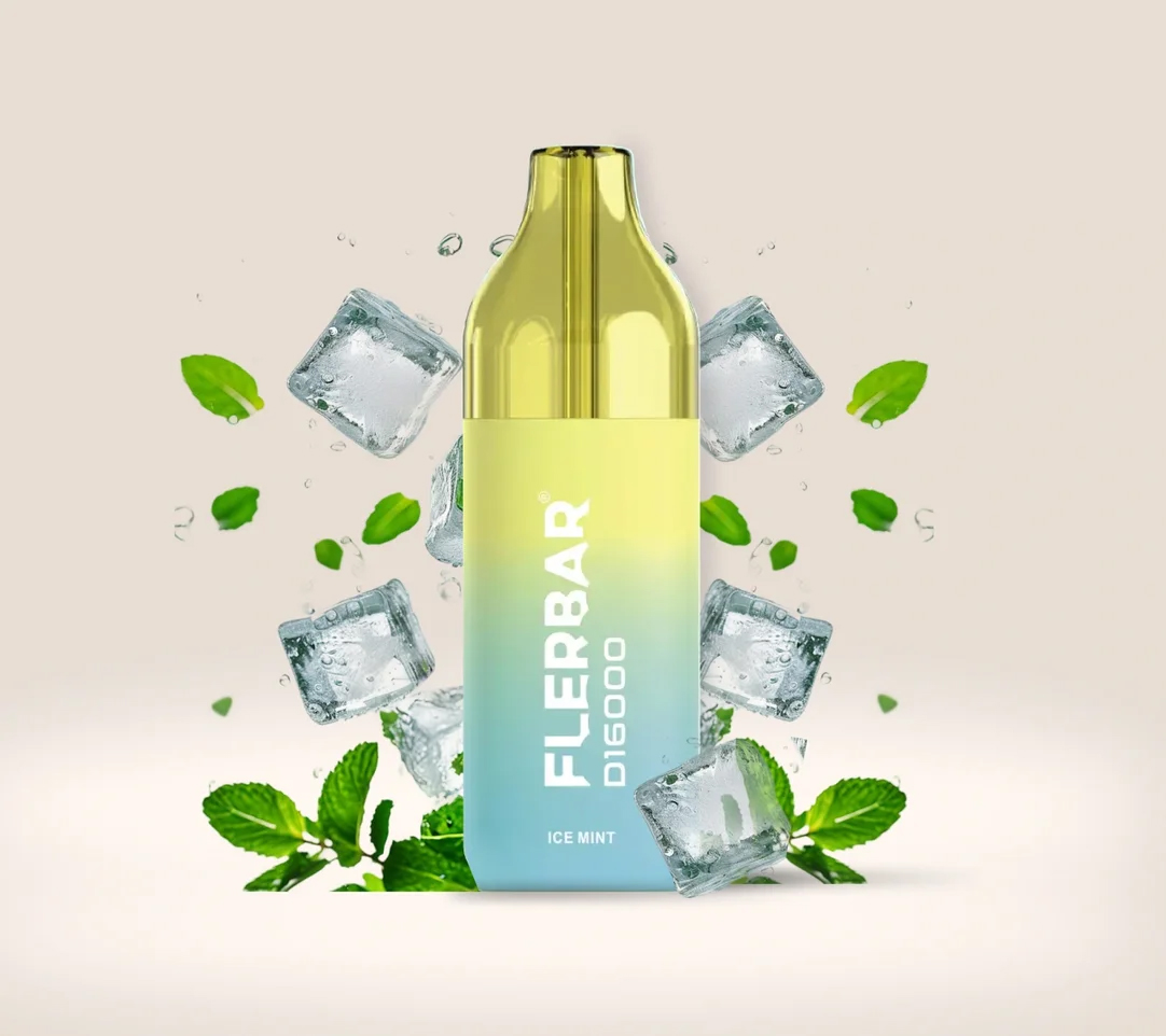 Flerbar D16000 Ice Mint 12ml E-Zigarette – Big Puff Genuss