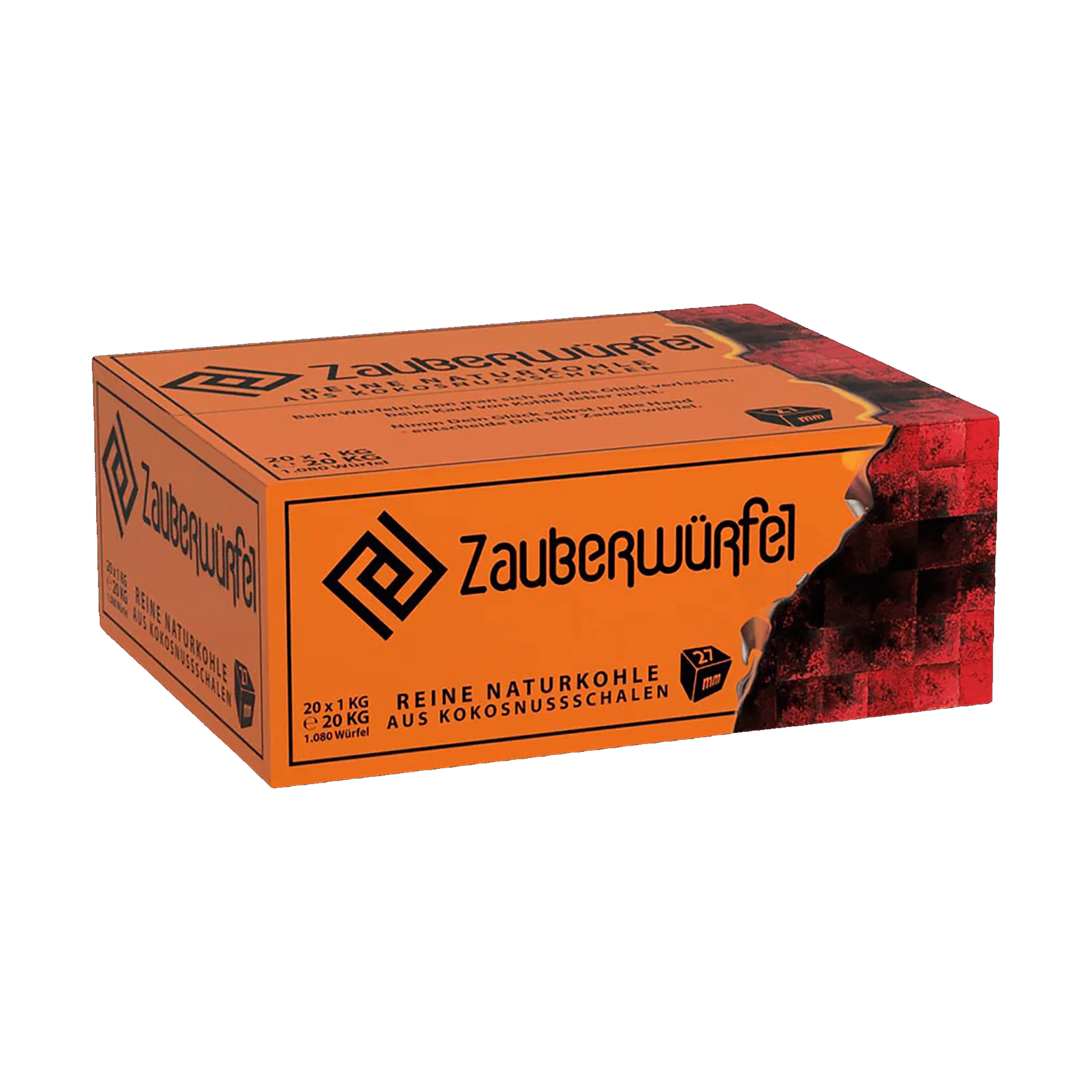 Zauberwürfel Naturkohle 27mm 20kg Bundle - Bestelle im Hookain Online Shop 2