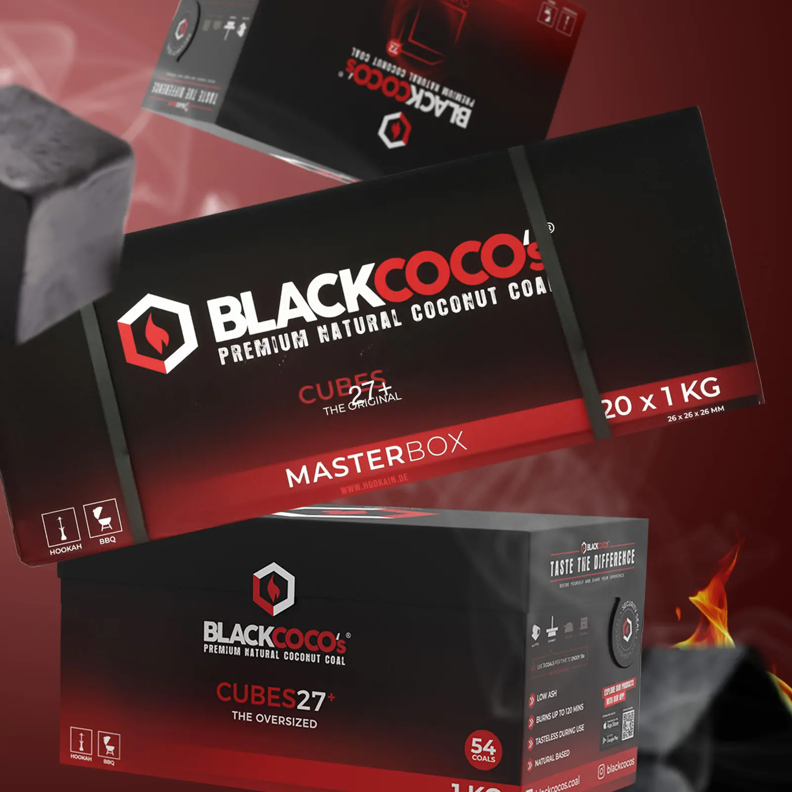 BLACKCOCO's Cubes 27+ 1 kg | Premium Naturkohle bestellen 1