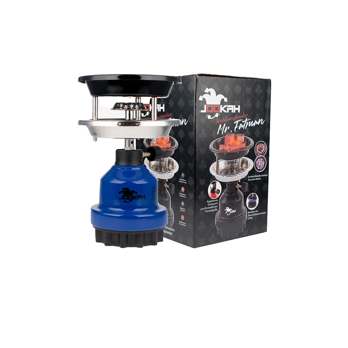 Jookah - Gas Coal Lighter Mr. Fatman - Blue