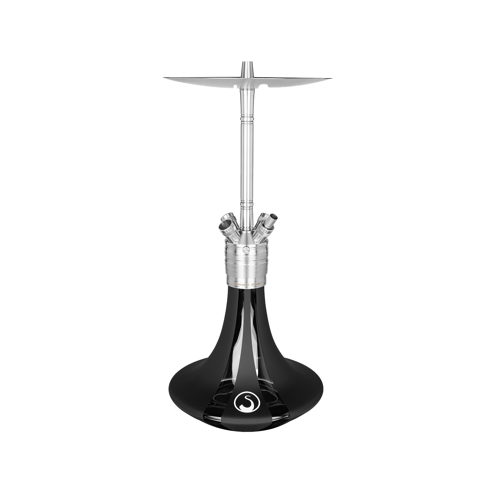 Steamulation Gen. III Black Matt Shisha – Premium 4-Schlauch Wasserpfeife 1