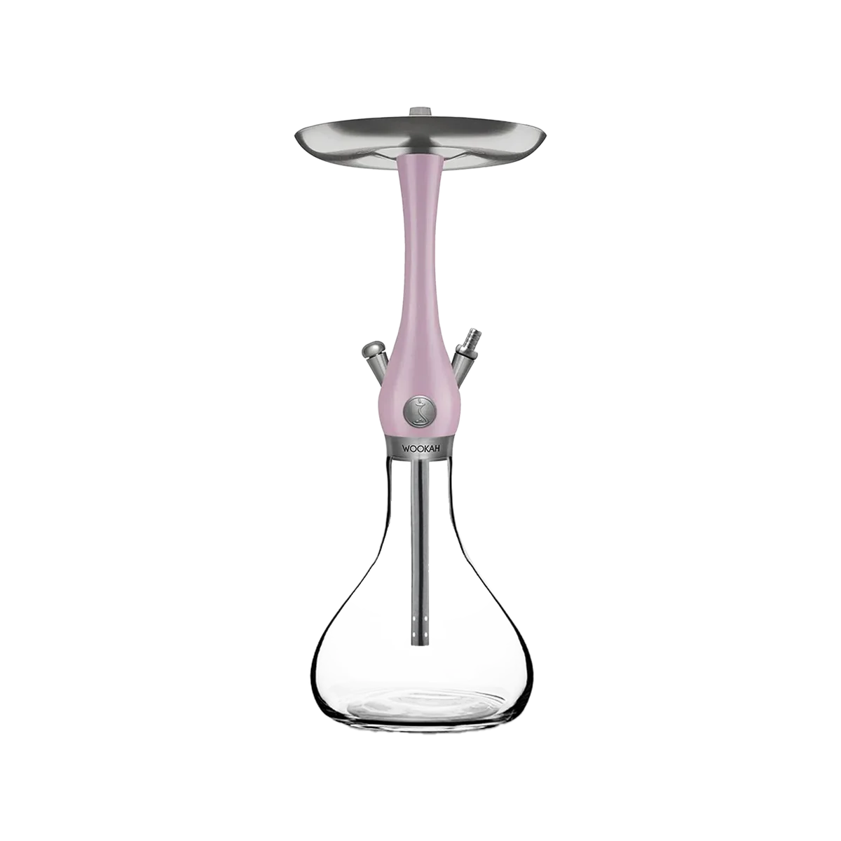 Wookah - Mini - Smooth Clear Mauve - Complete Set Bundle
