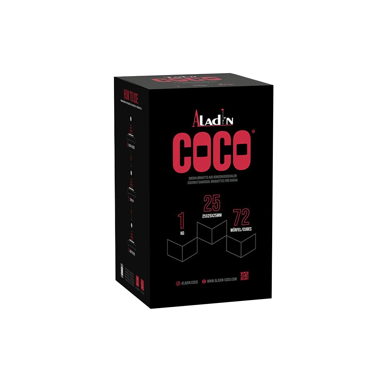 Aladin Coco - Natural Charcoal - 25 - 1 kg