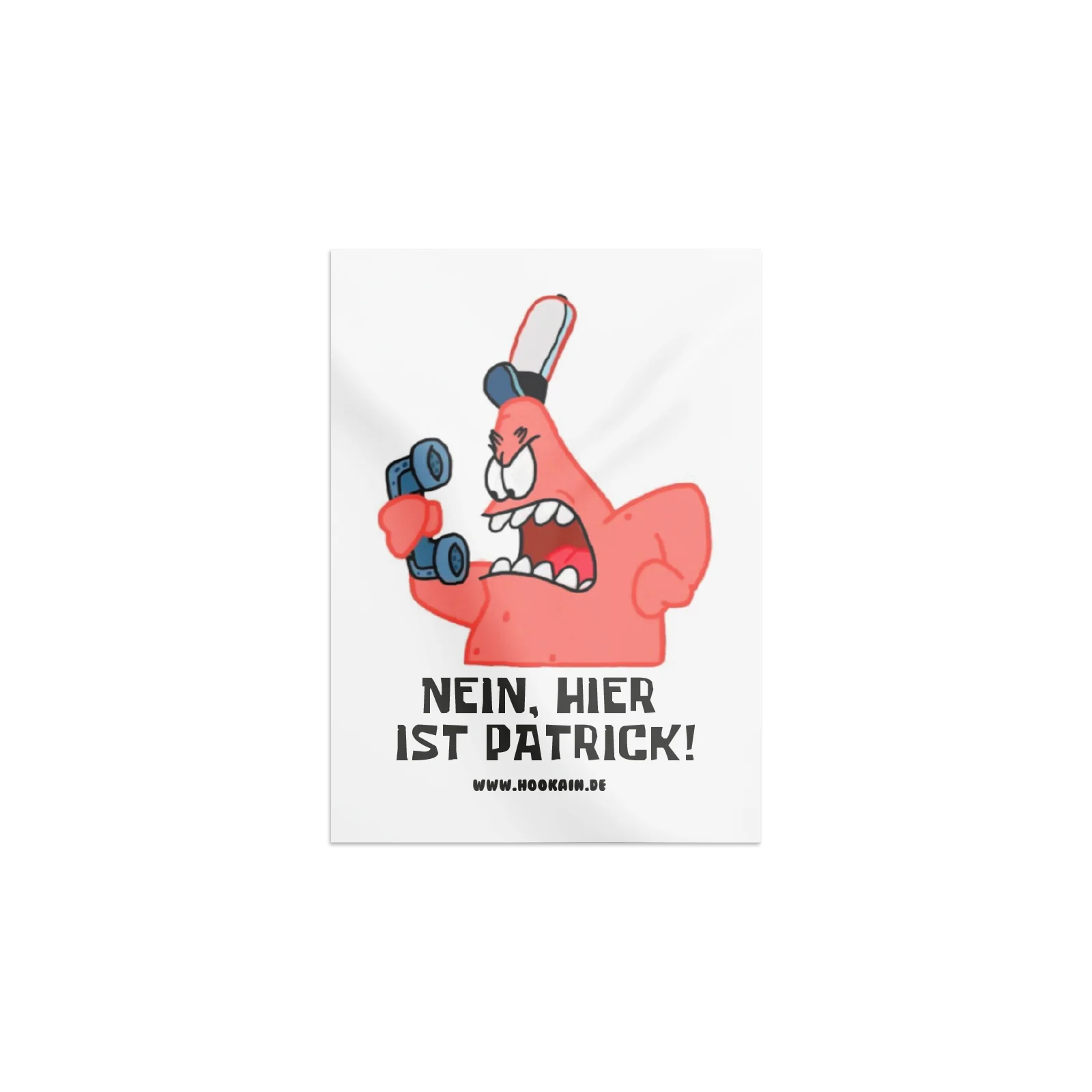 Hookain - Sticker - Nein, Hier ist Patrick! - 5.2 x 7-4 cm