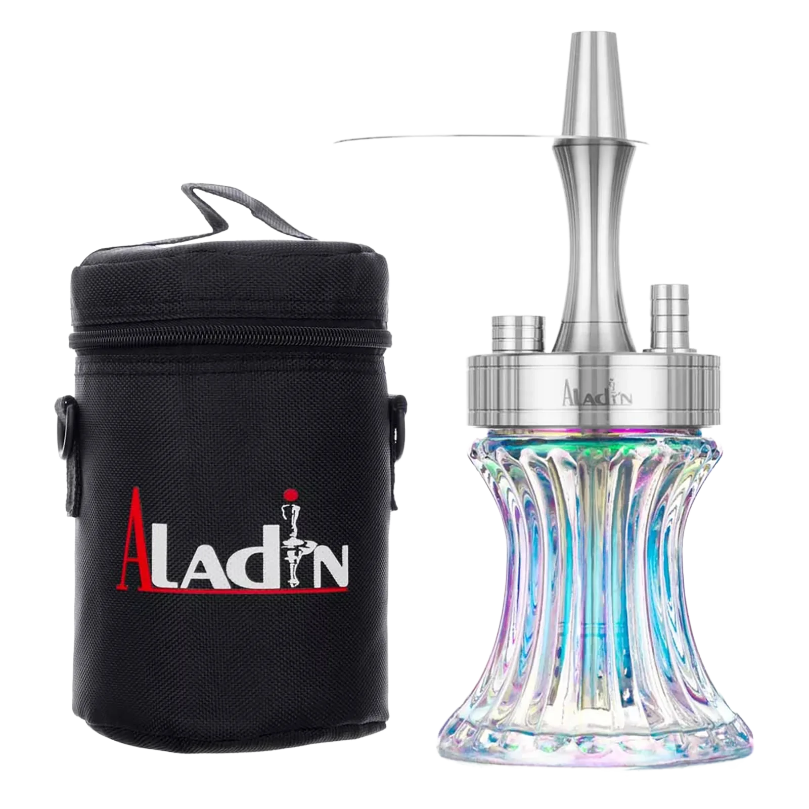 Aladin 2GO Shiny Clear 23 cm Shisha mit Tasche – Robust & Kompakt 1