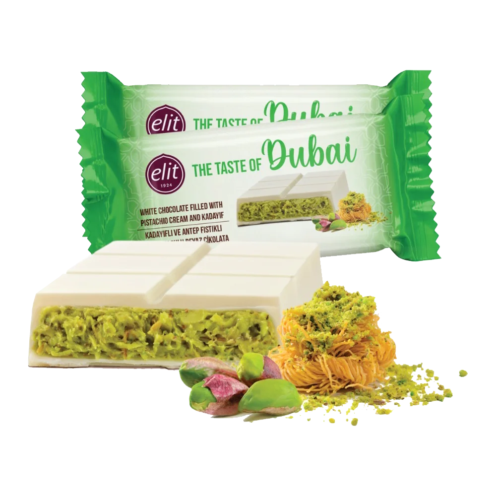 Dubai Schokolade Weiß 90 g | Genuss mit Pistaziencreme & Kadayefe 2