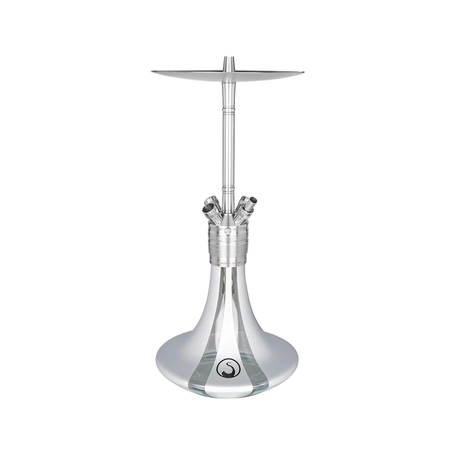 Steamulation Gen. III Silver Matt Metallic Shisha – Premium 4-Schlauch Wasserpfeife 1