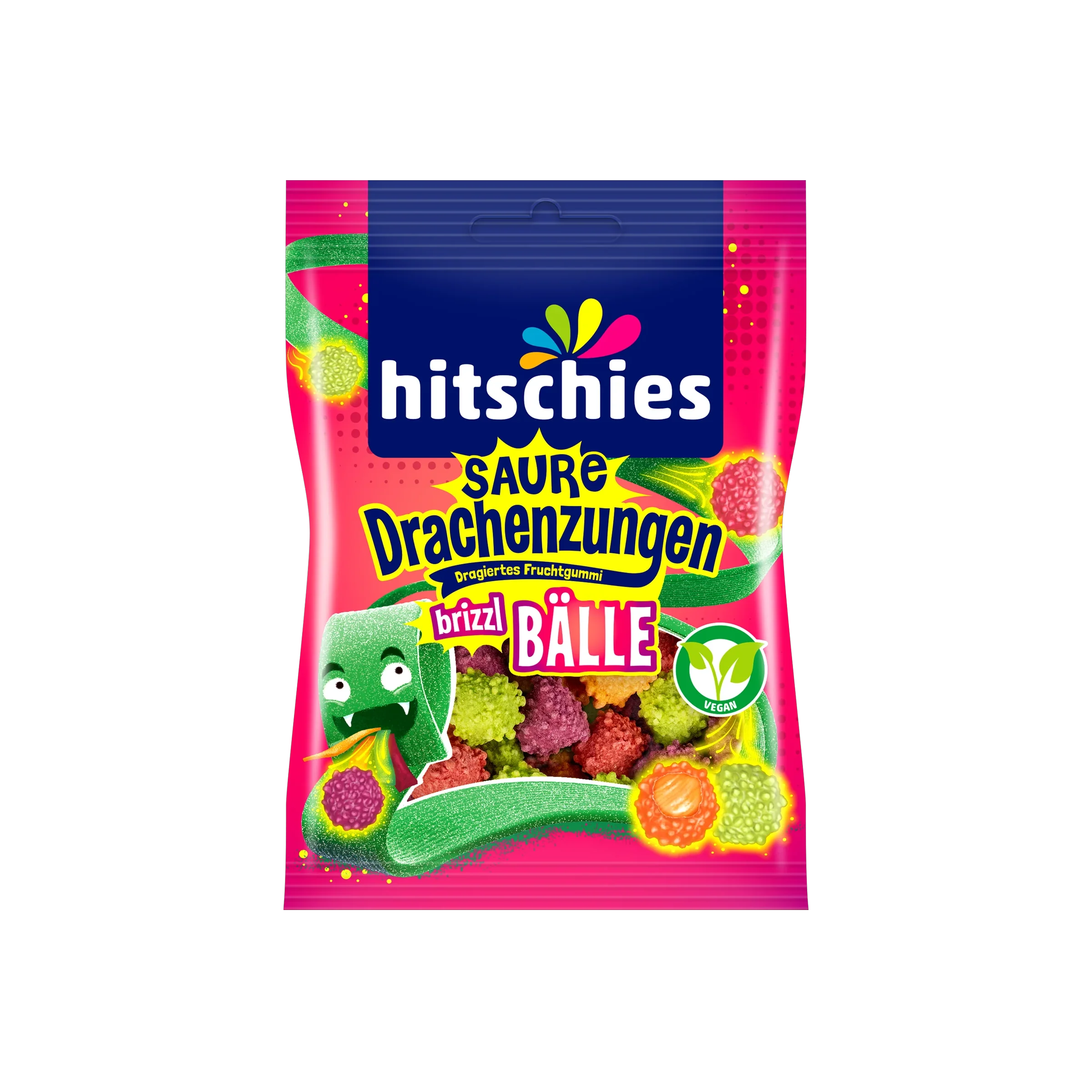 Saure Drachenzungen Brizzl Bälle 100 g | Hitschies online 2