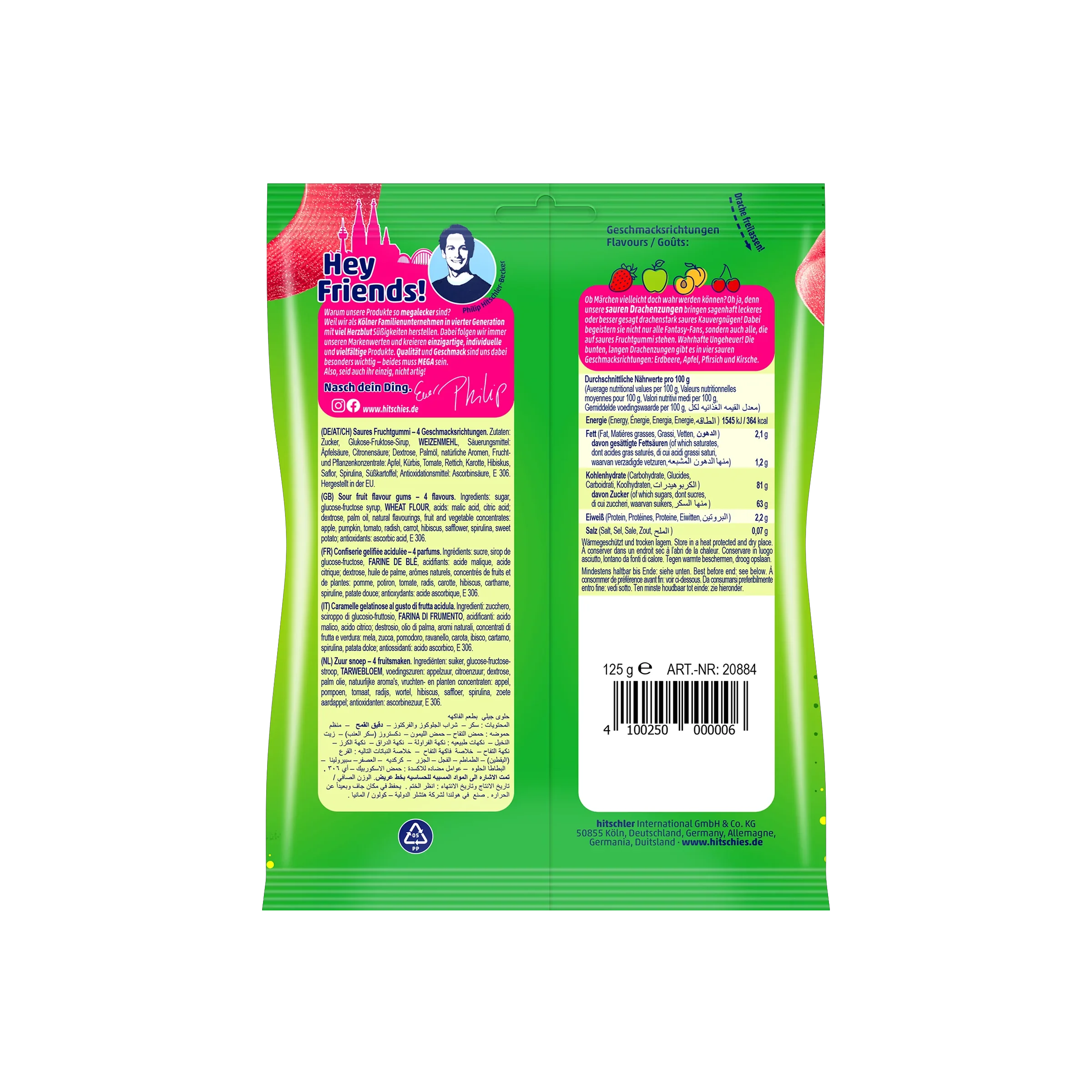 Hitschies Saure Drachenzungen 125 g | Hitschler günstig online 3