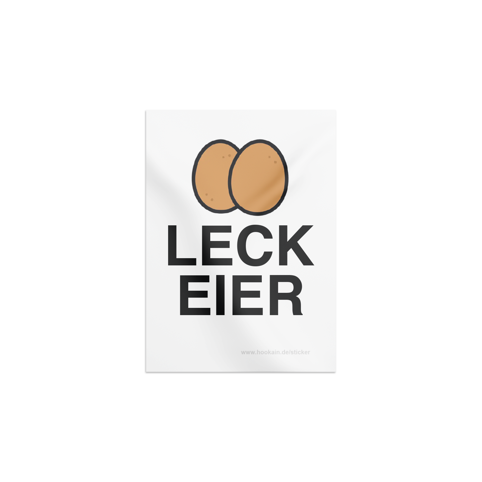 Hookain - Sticker - Leck Eier - 52 x 74 mm