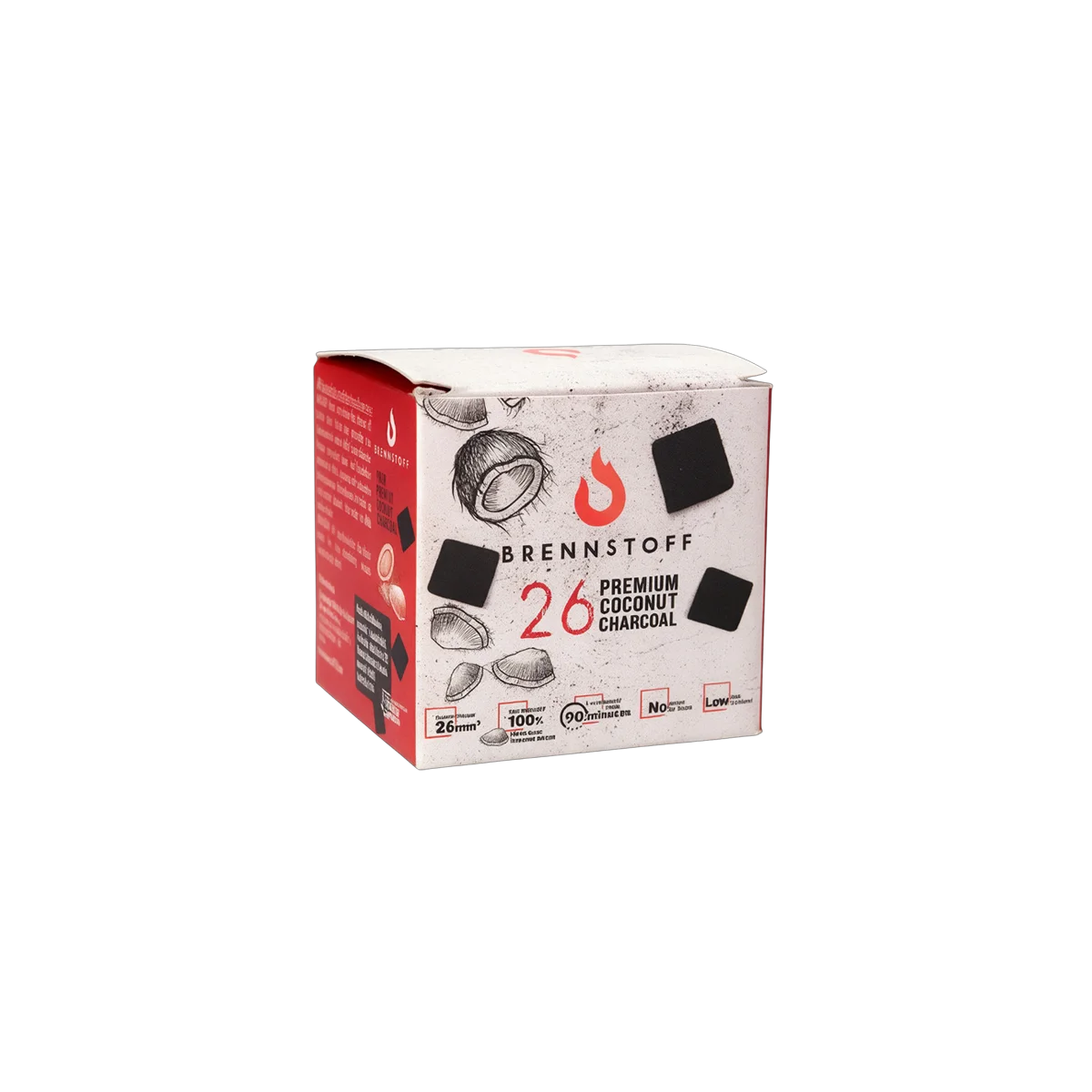 Brennstoff - 8 x Promo Pack - Shisha Cubes - 26 mm - 120 g