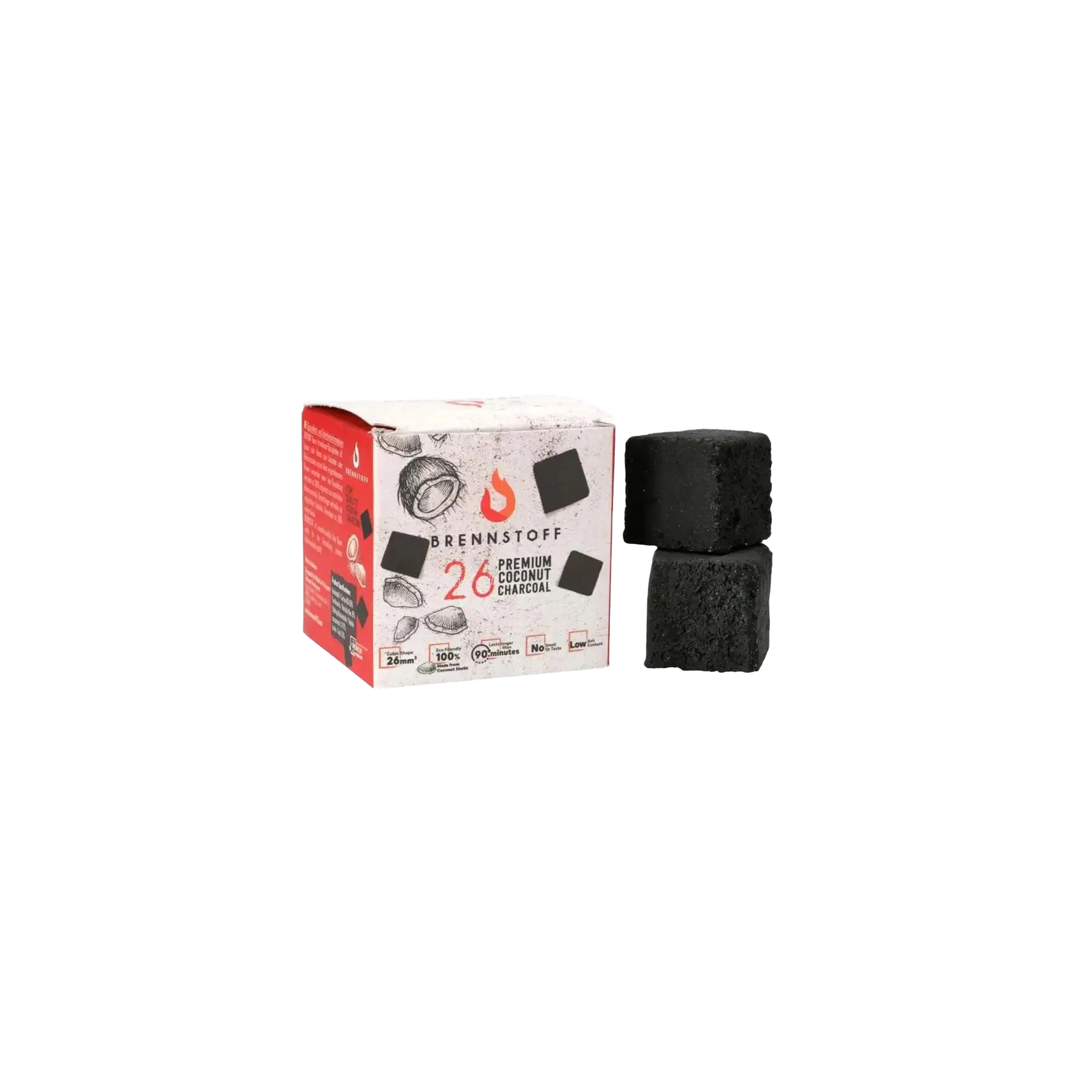 Brennstoff 26er Naturkohle 8 Stk.15g | G&uuml;nstig im Hookain Onlineshop 2