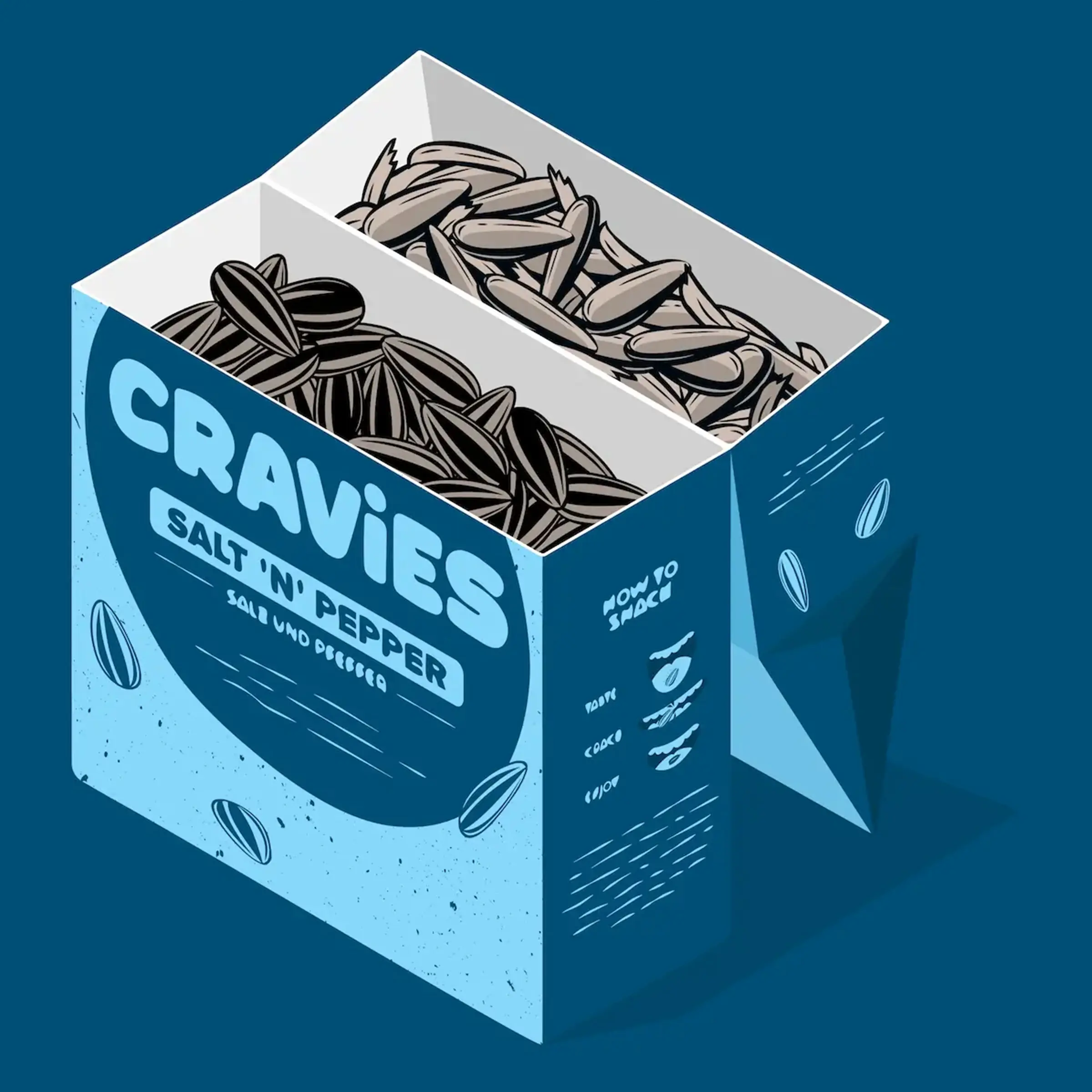 Cravies - Salt 'n' Pepper - Sonnenblumenkerne - 60 g Cravies Sonnenblumenkerne Salt 'n' Pepper 60g | Günstig Online 2