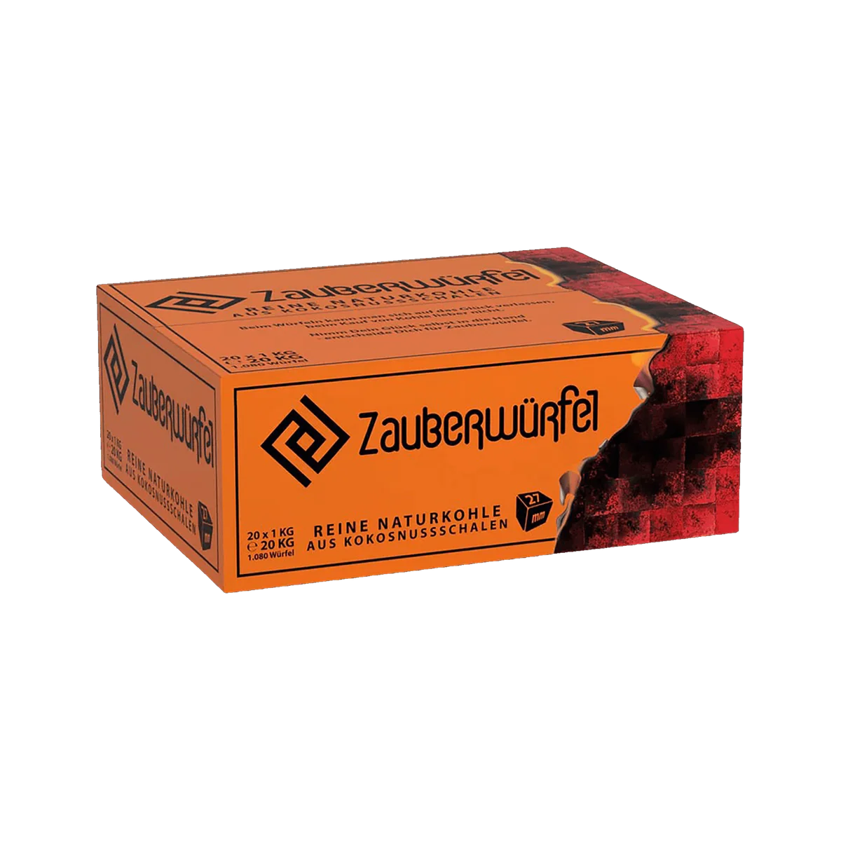 Zauberw&uuml;rfel Naturkohle 27mm 20kg Bundle - Bestelle im Hookain Online Shop 2