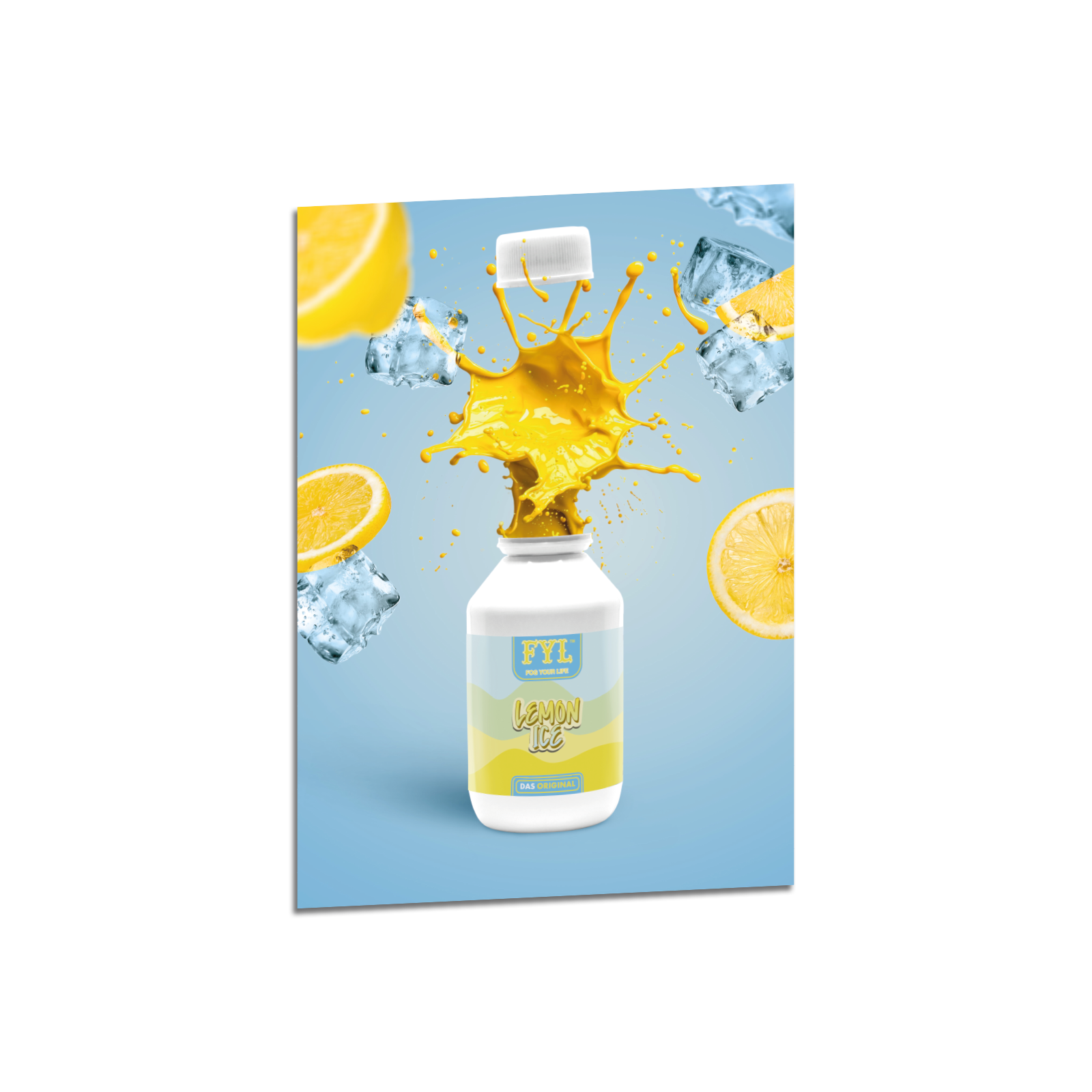 Hookain Poster - A3 -  FYL Lemon Ice