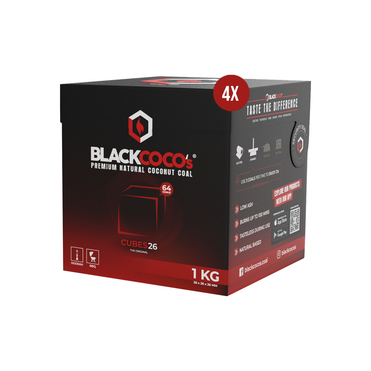 BLACKCOCO's Cubes 26 4 kg | Premium Naturkohle bestellen 2