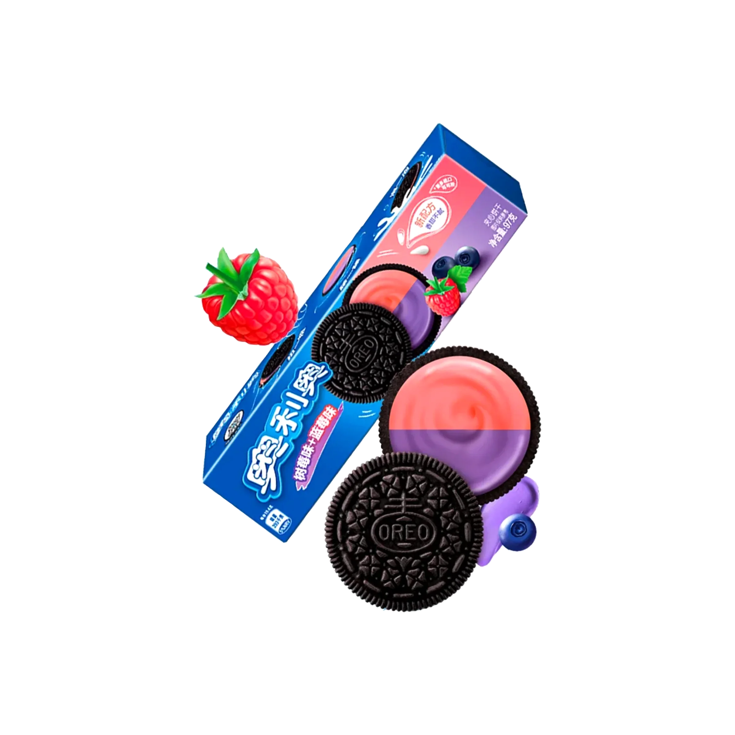 Oreo - Blueberry & Raspberry - 97 g Oreo - Blueberry & Raspberry - 97 g | Asiatische Süßwaren günstig kaufen 2