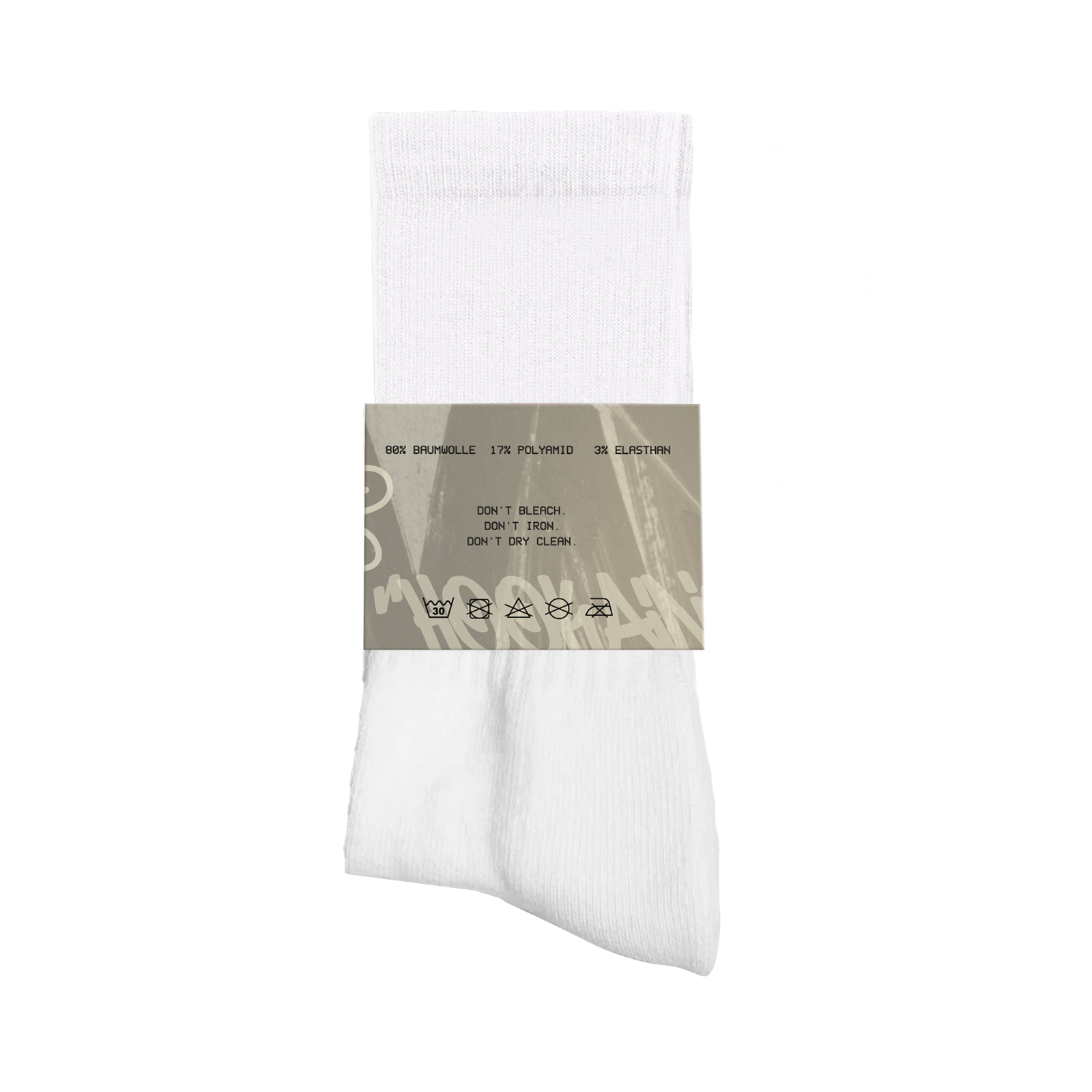 White Socks - Hookain - Logo Socks 