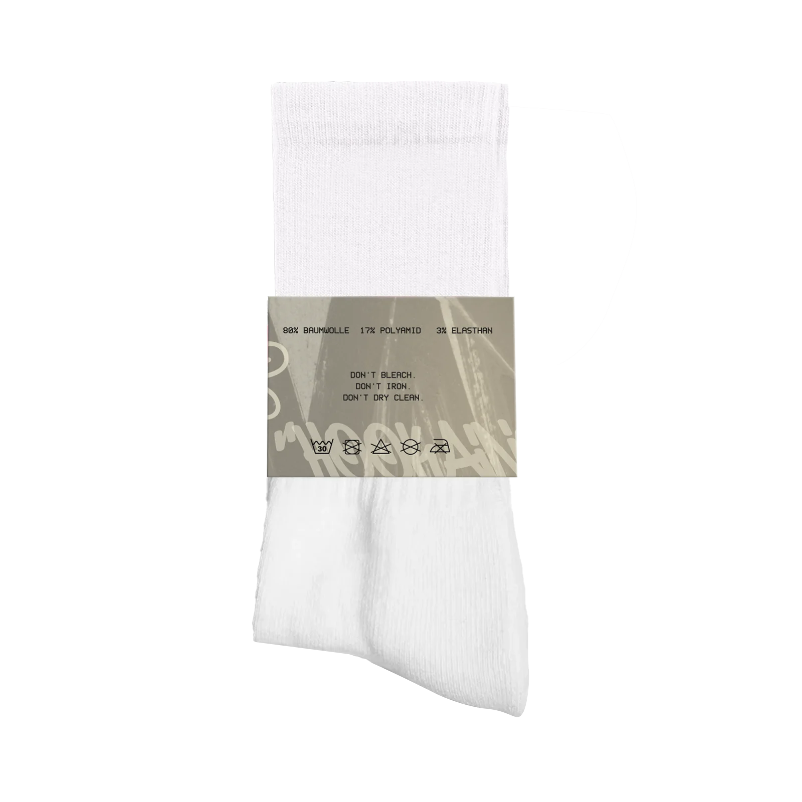 White Socks - Hookain - Logo Socks 