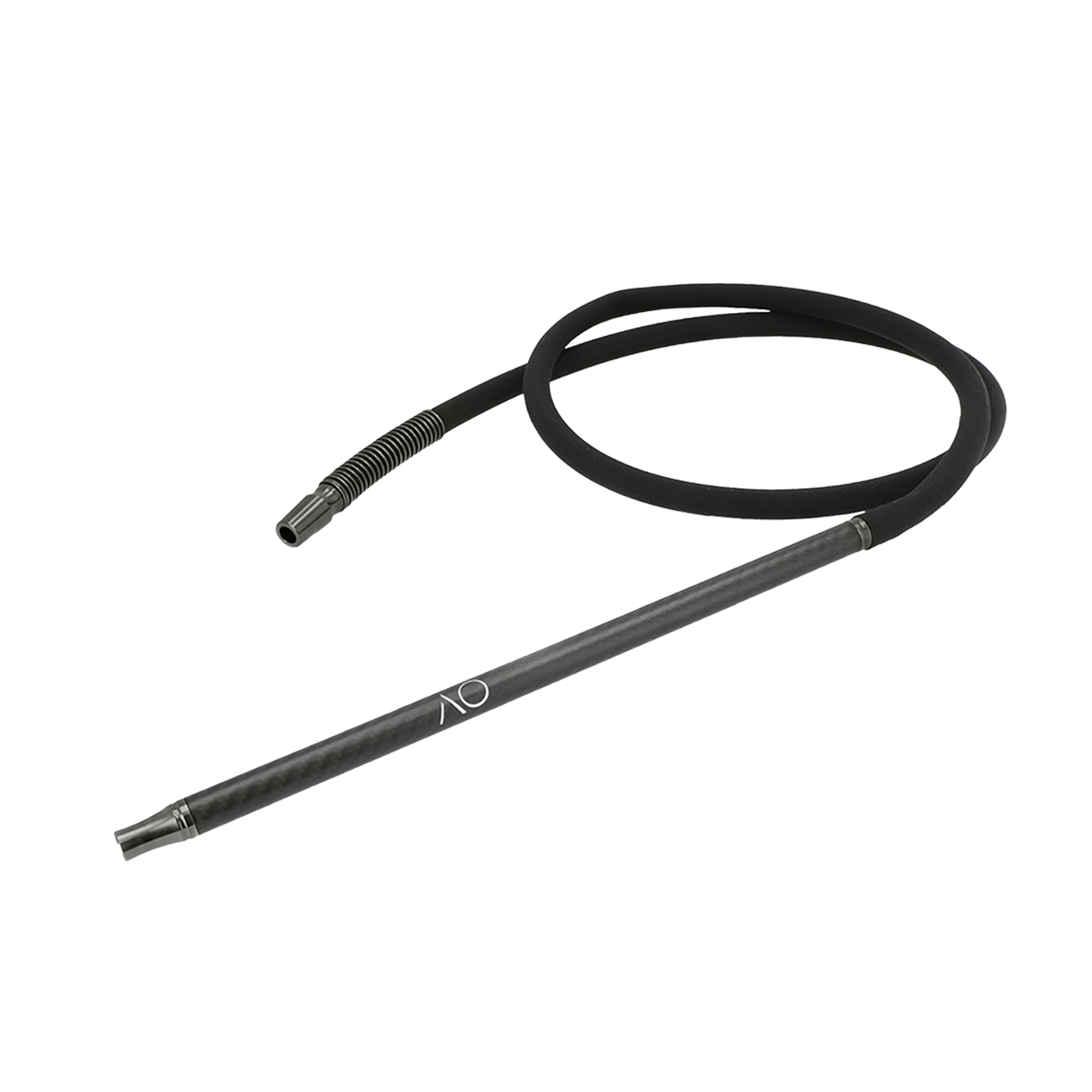 AO Carbon Schlauchset Matt Schwarz Edelstahl 18/8 - Gun Metal