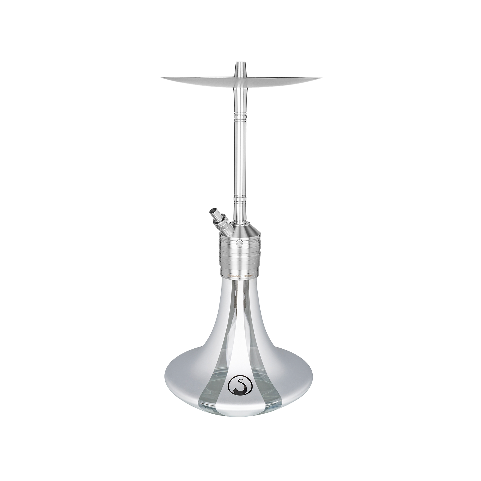 Steamulation Ultimate One Gen. III Silver Matt Metallic – Profi-Shisha mit 1 Anschluss & Top-Features 1