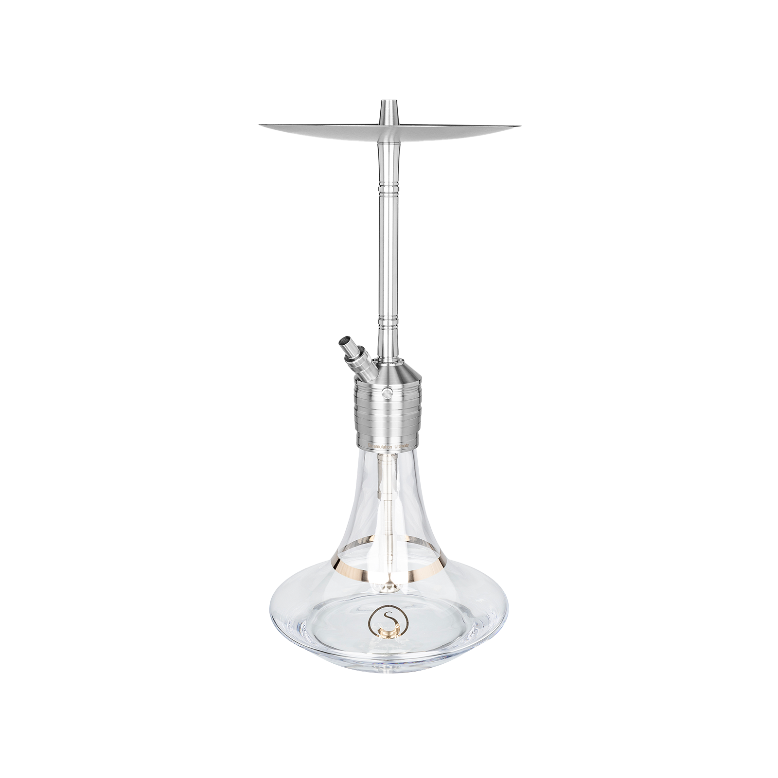 Steamulation Ultimate One Gen. III Clear – Profi-Shisha mit 1 Anschluss & Top-Features 1
