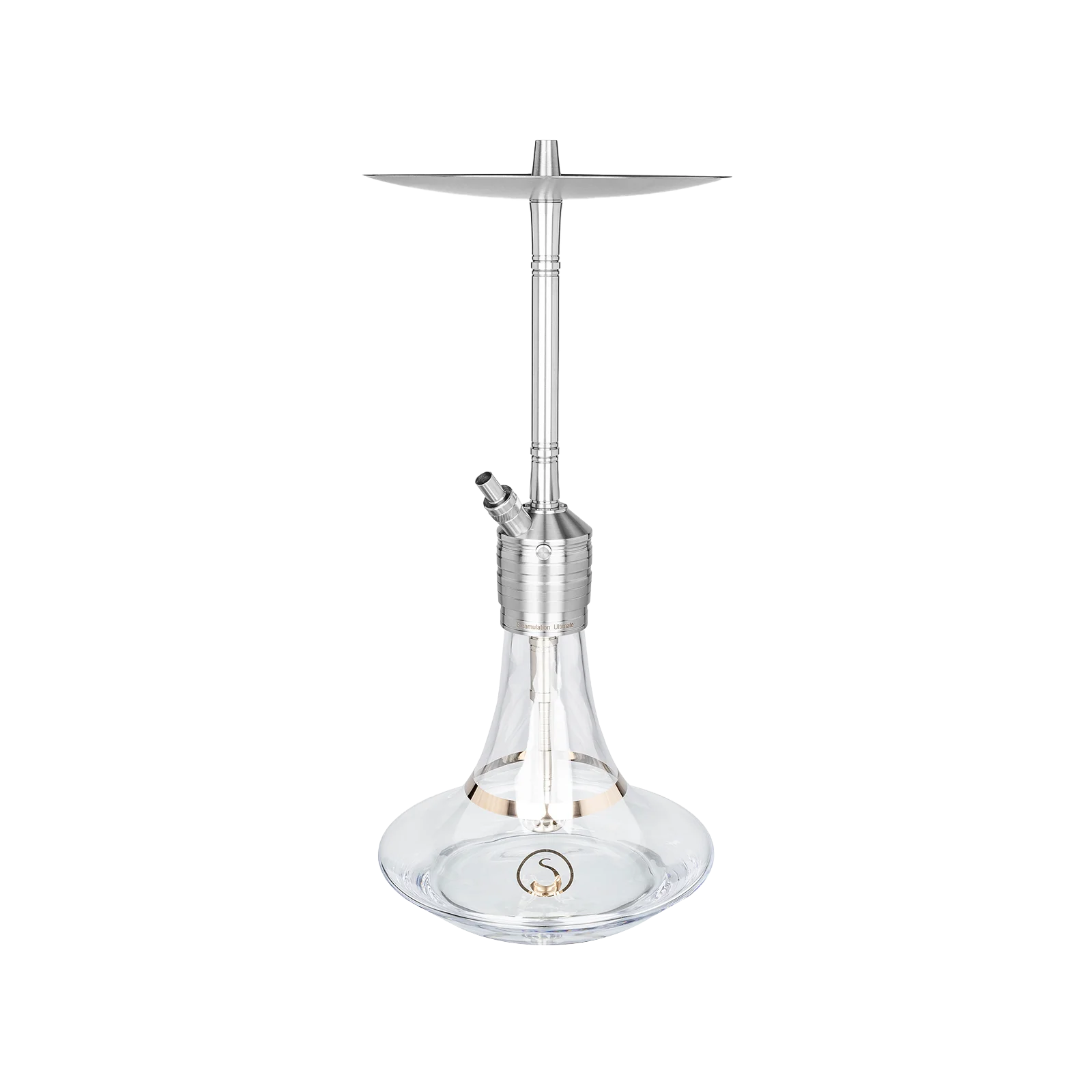 Steamulation Ultimate One Gen. III Clear – Profi-Shisha mit 1 Anschluss & Top-Features 1