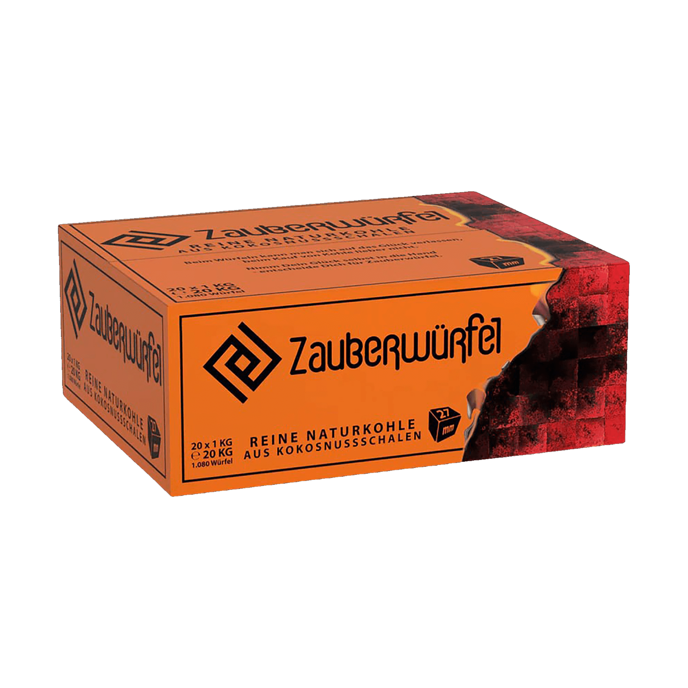 Zauberw&uuml;rfel Naturkohle 27mm 20kg Bundle - Bestelle im Hookain Online Shop 2