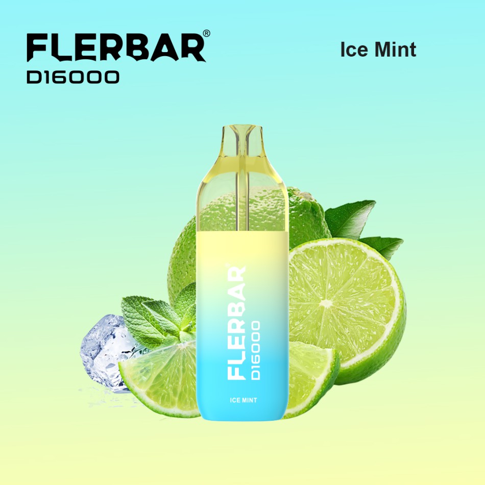Flerbar D16000 Ice Mint 12ml E-Zigarette – Big Puff Genuss 2