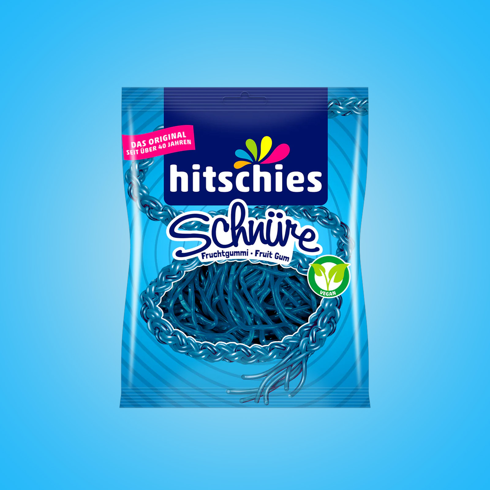 Hitschies - Schnüre - Blau - Himbeere -125 g 1