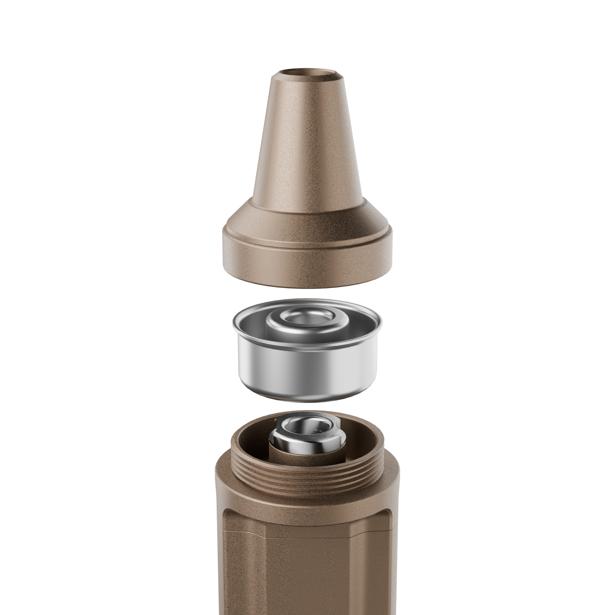 Darkside EVO Bronze mit aufgestelltem Schlauch und Mundst&uuml;ck