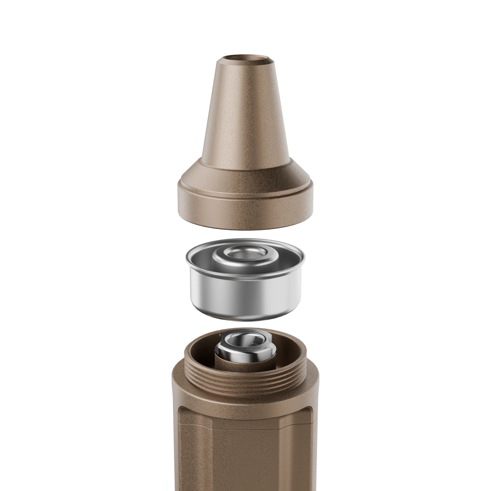 Darkside EVO Bronze mit aufgestelltem Schlauch und Mundst&uuml;ck