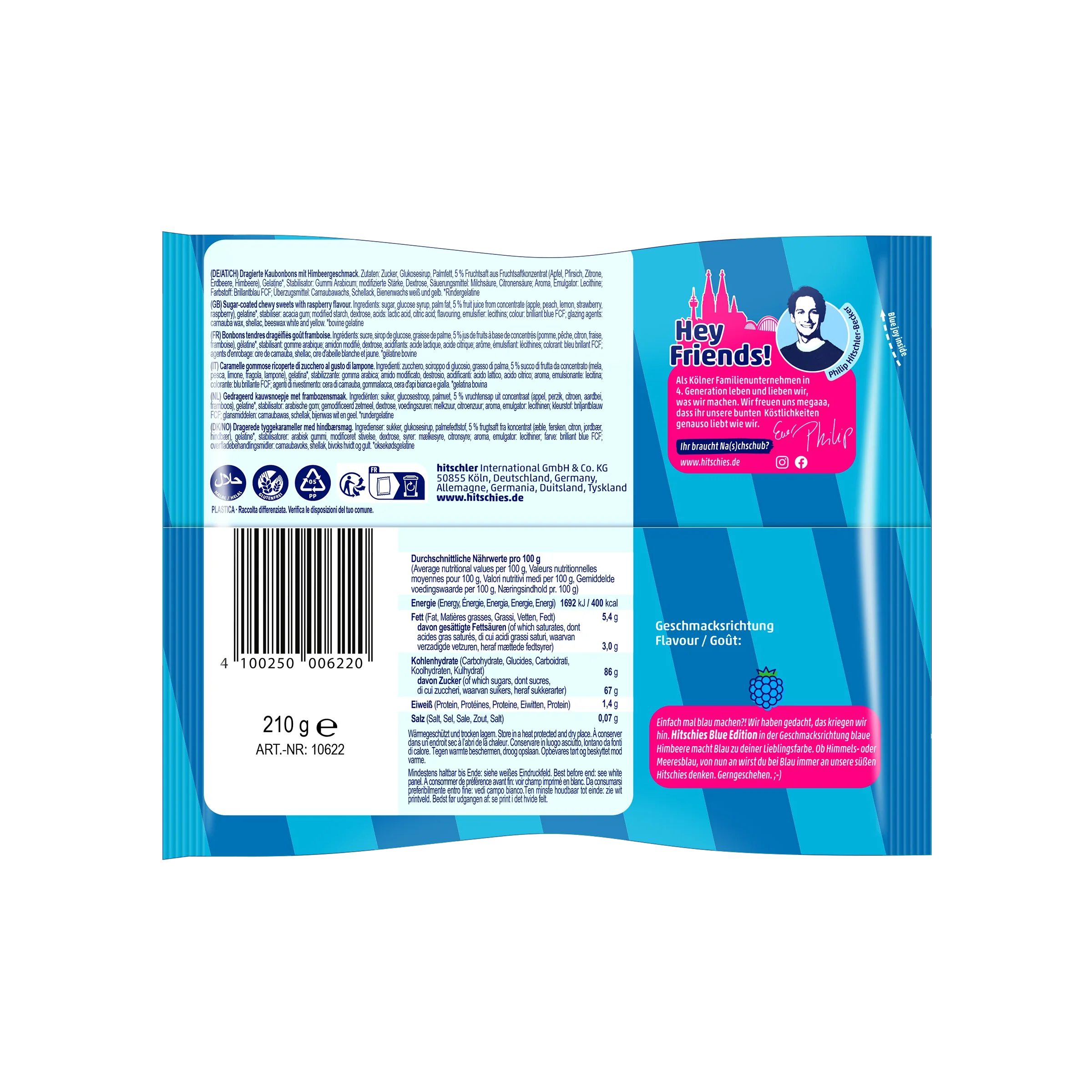 Hitschies Kaubonbon Blue Edition 210 g | Candys g&uuml;nstig online 3