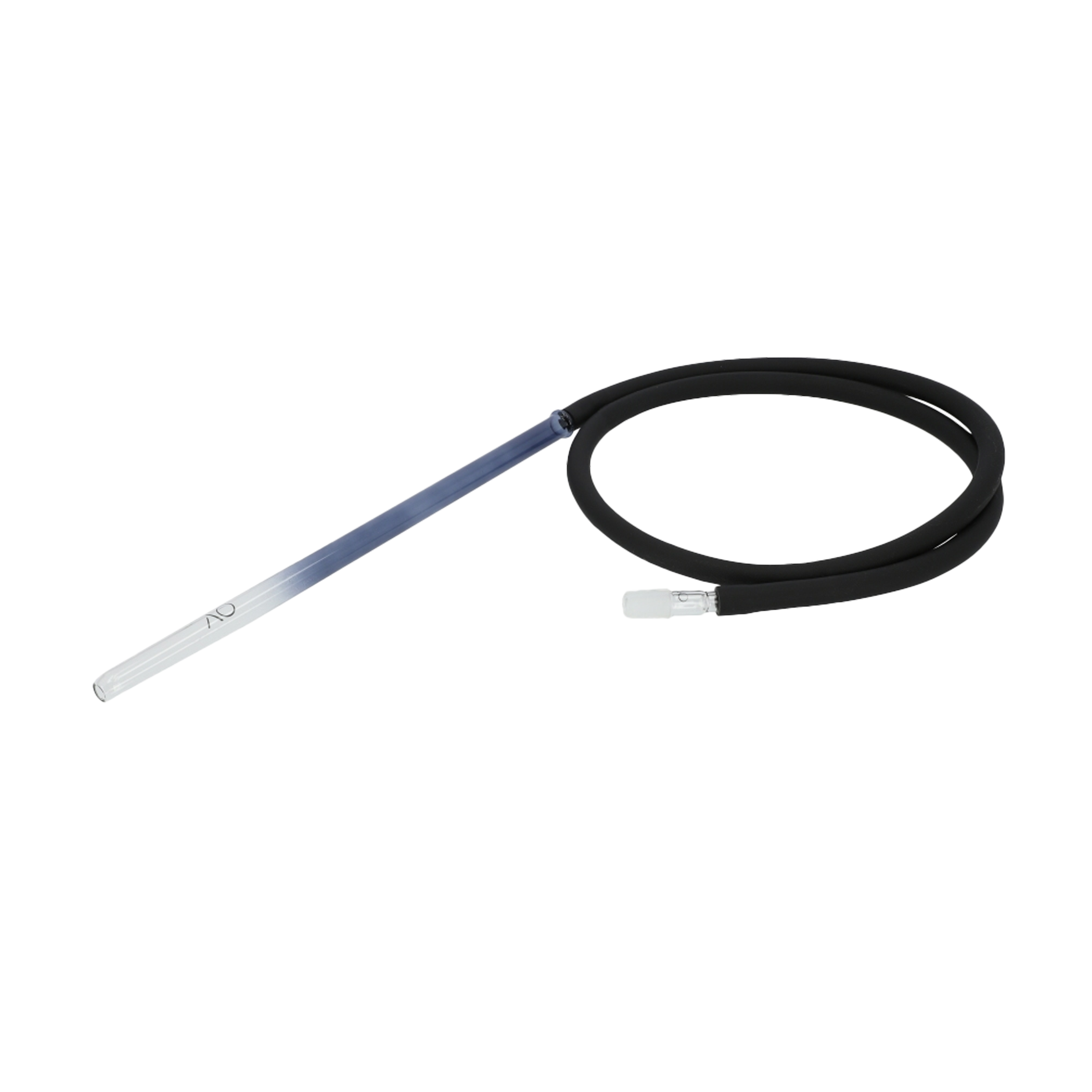 AO - Glass - Mouthpiece - Hoseset - Colored - Round - Black