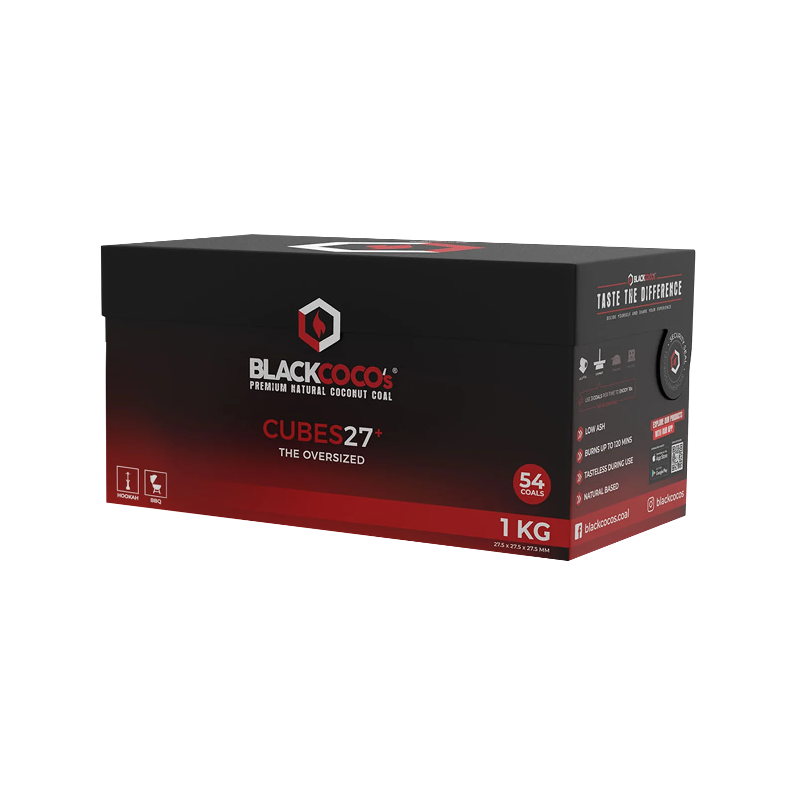 BLACKCOCO's Cubes 27+ 1 kg | Premium Naturkohle bestellen 2