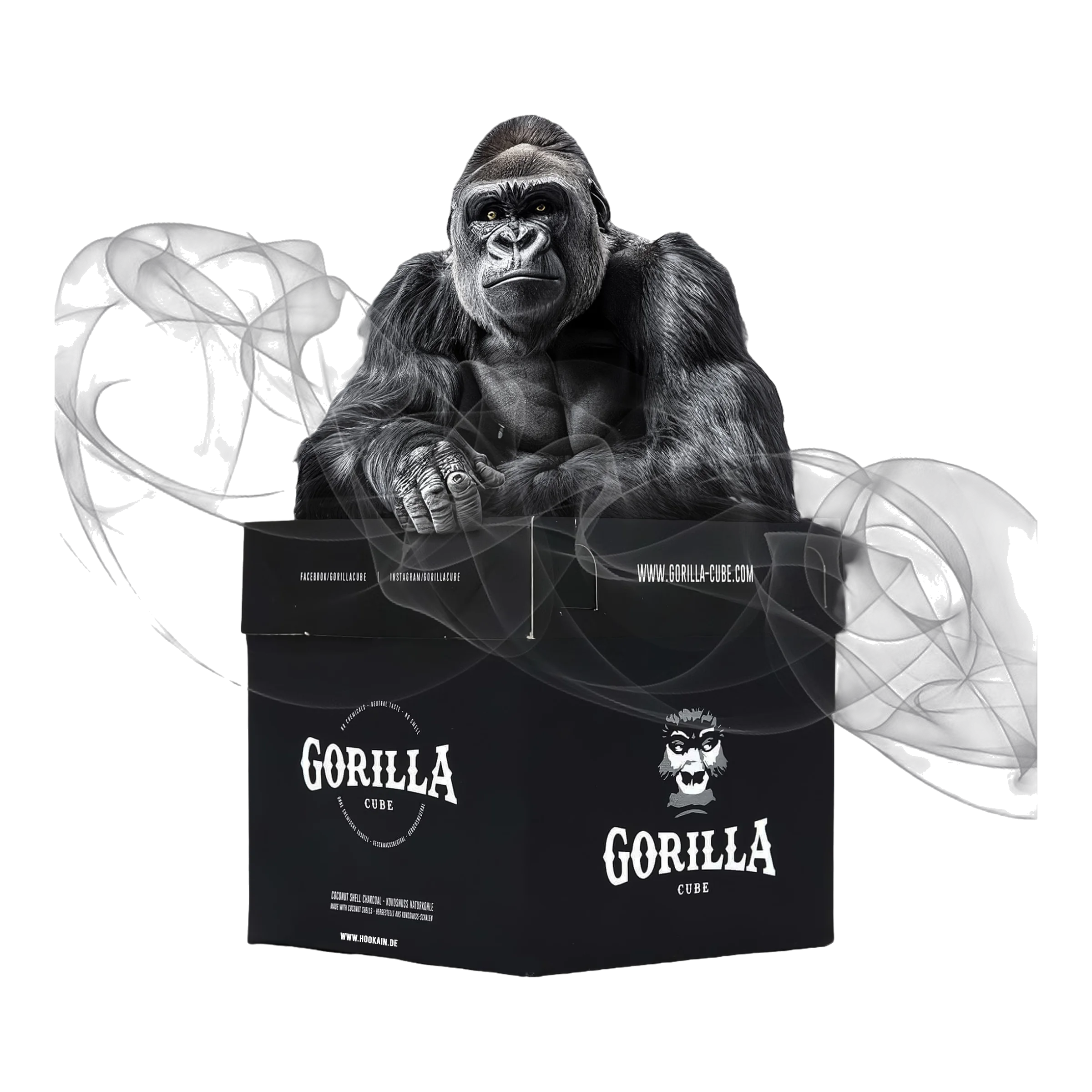 Gorilla 26er Naturkohle 1kg | Premium Shisha Kohle 1