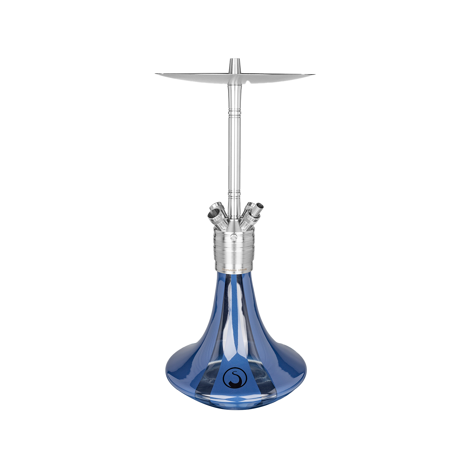 Steamulation Gen. III Blue Metallic Shisha – Premium 4-Schlauch Wasserpfeife 1