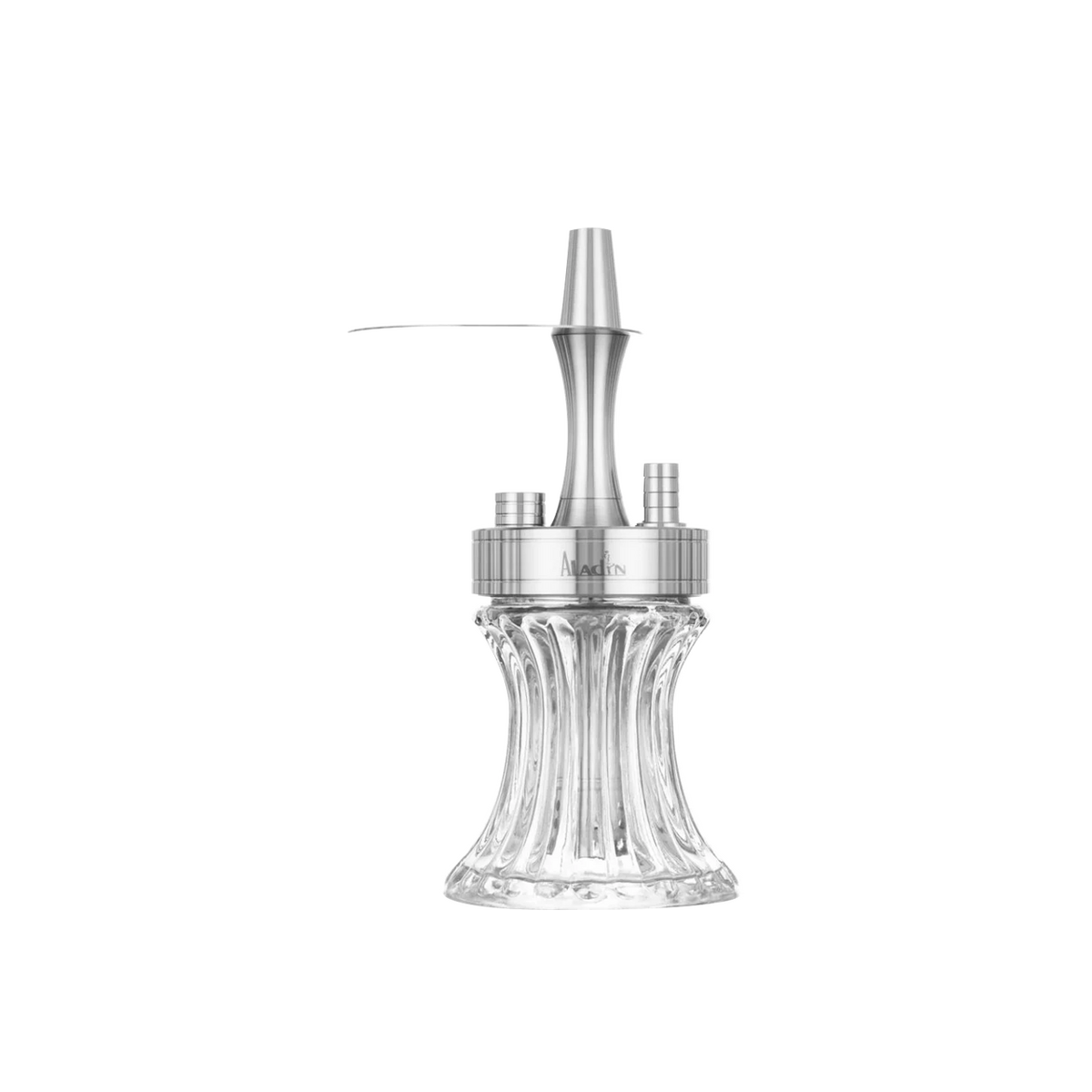 Aladin 2 Go Stainless Steel Clear &ndash; Travel Shisha 