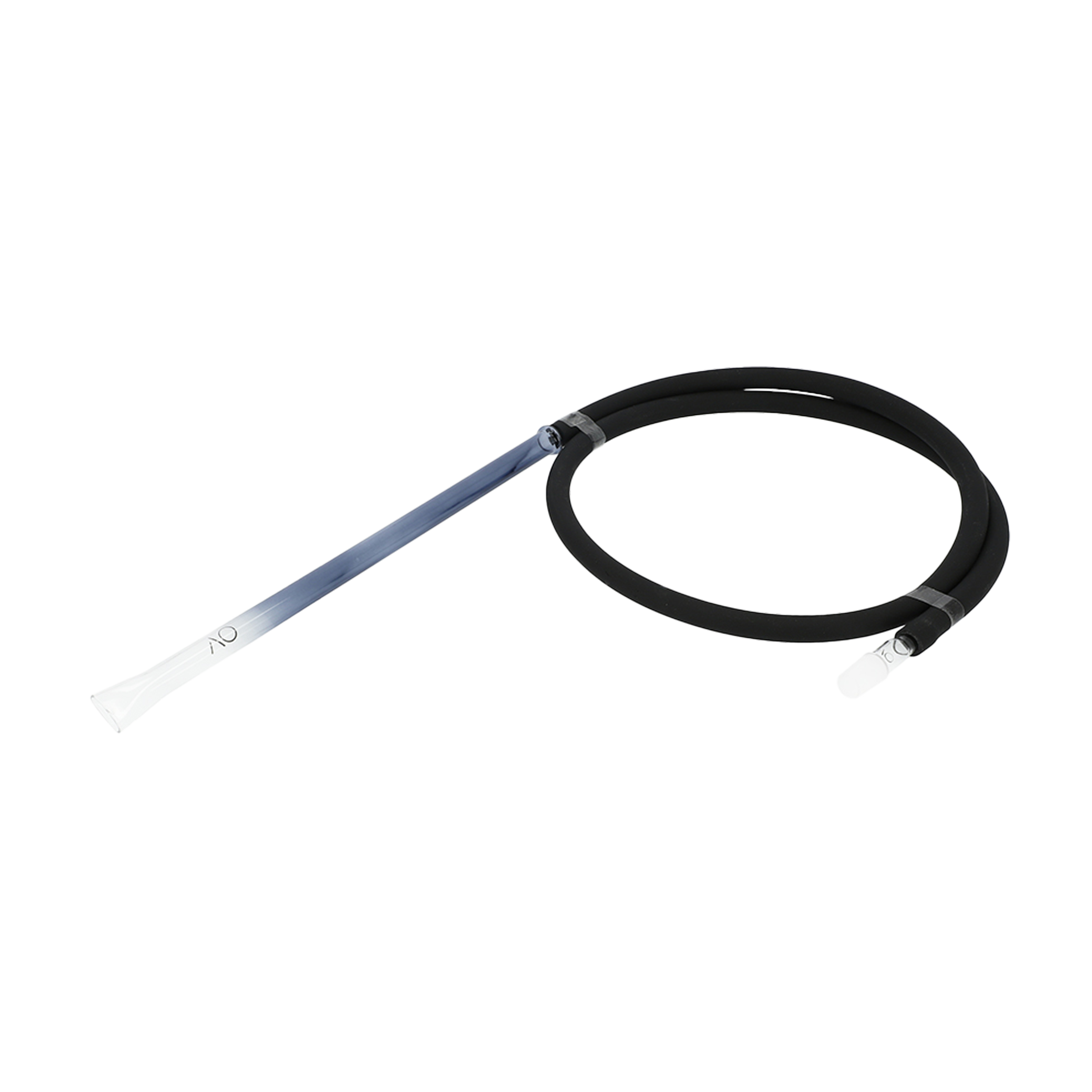 AO - Glasmundstück - Schlauchset - Colored - Flat - Black 