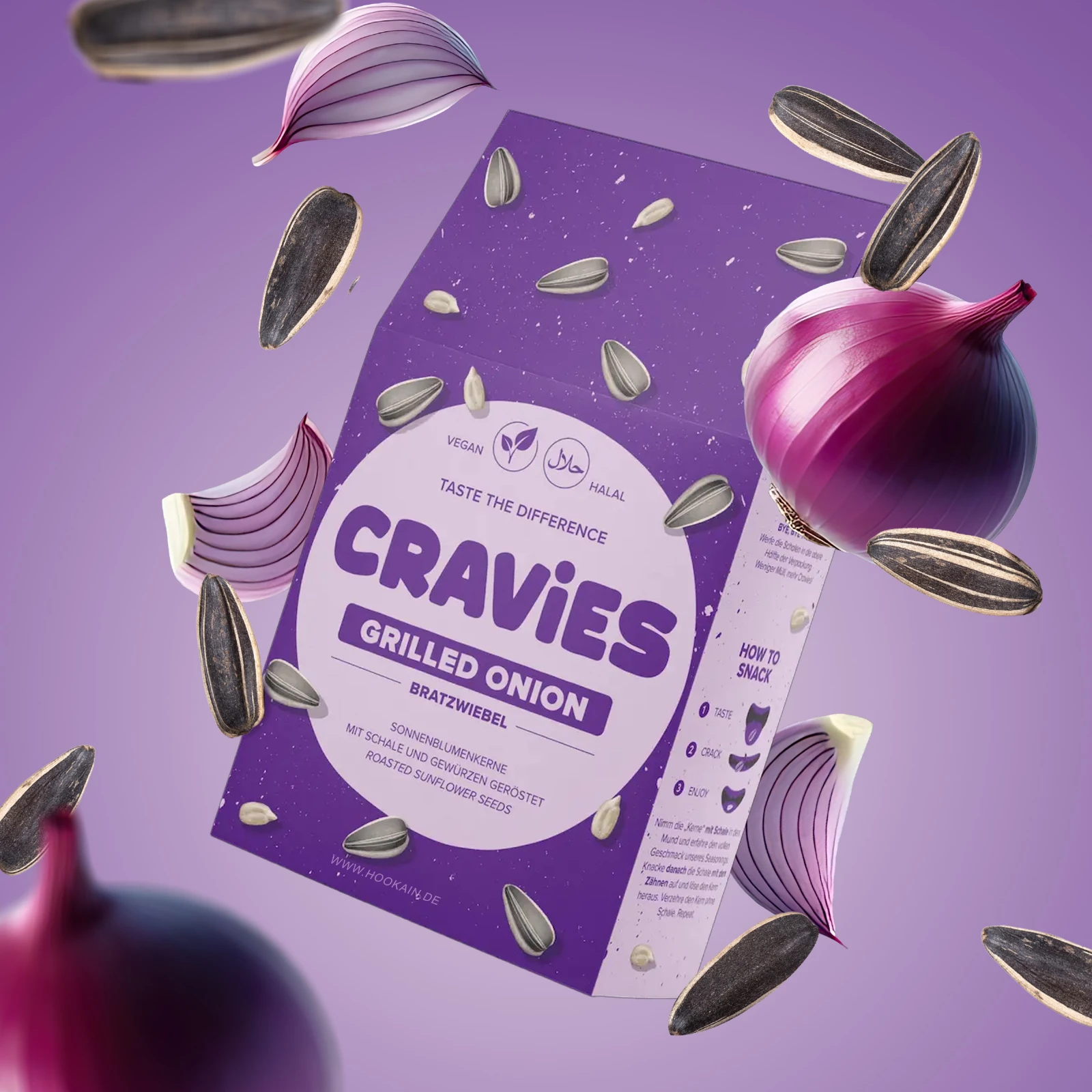 Cravies Sonnenblumenkerne Grilled Onion 60g | Günstig Online 1