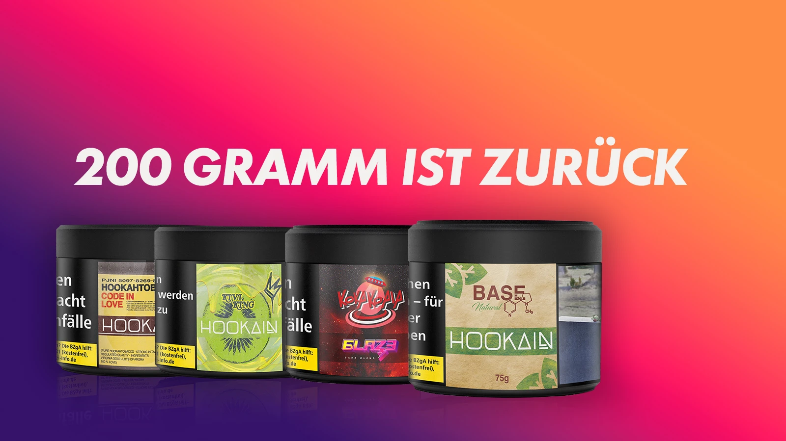 Der 200 Gramm Shisha Tabak ist wieder erlaubt wide