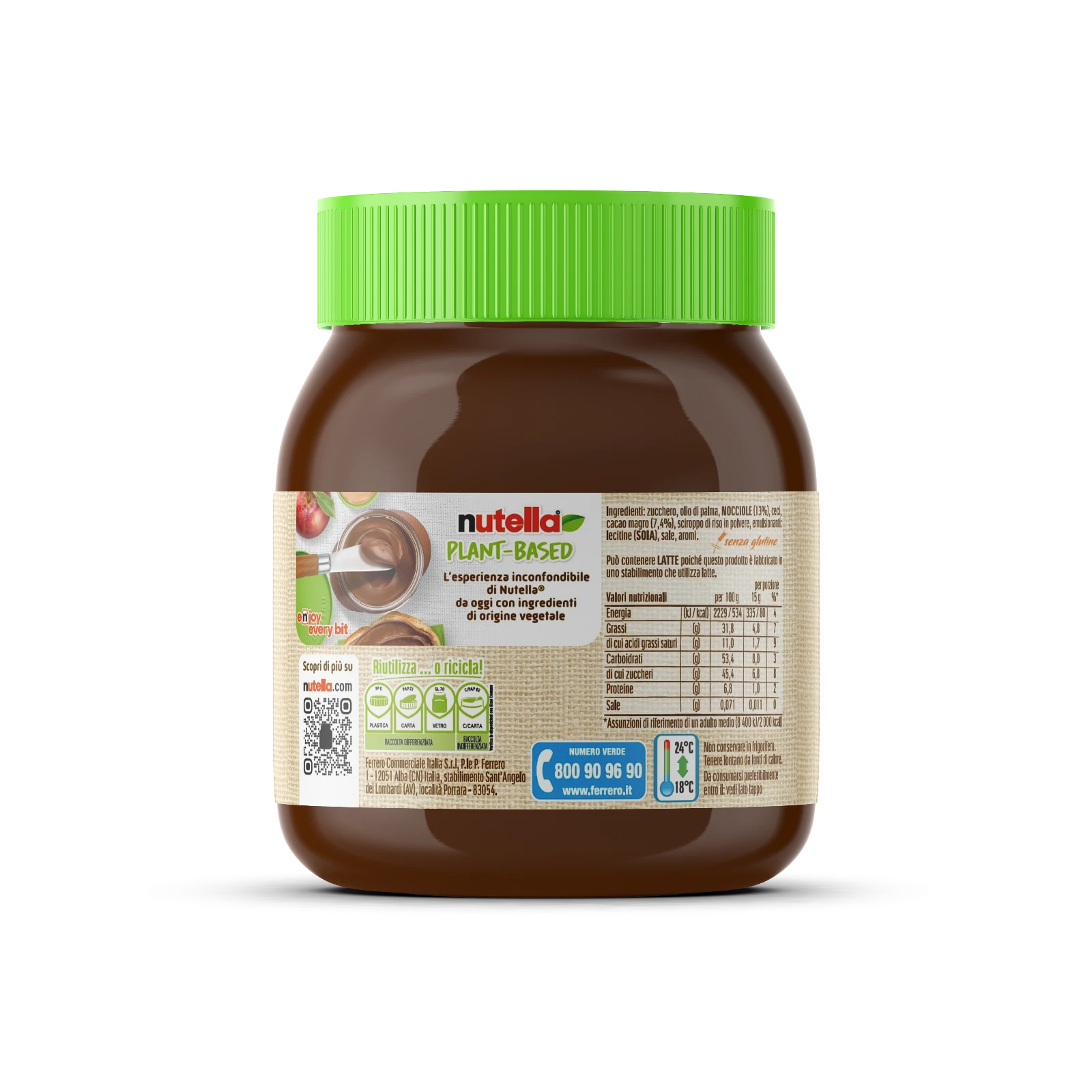 Ferrero Nutella Planet Based 350 g | Veganer Brotaufstrich online 3