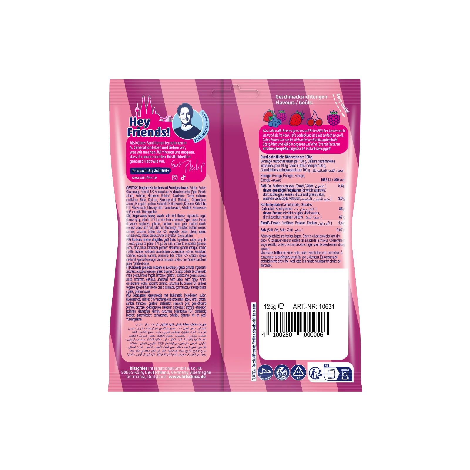 Hitschies Kaubonbon Berry Mix 125 g | Candys günstig online 3