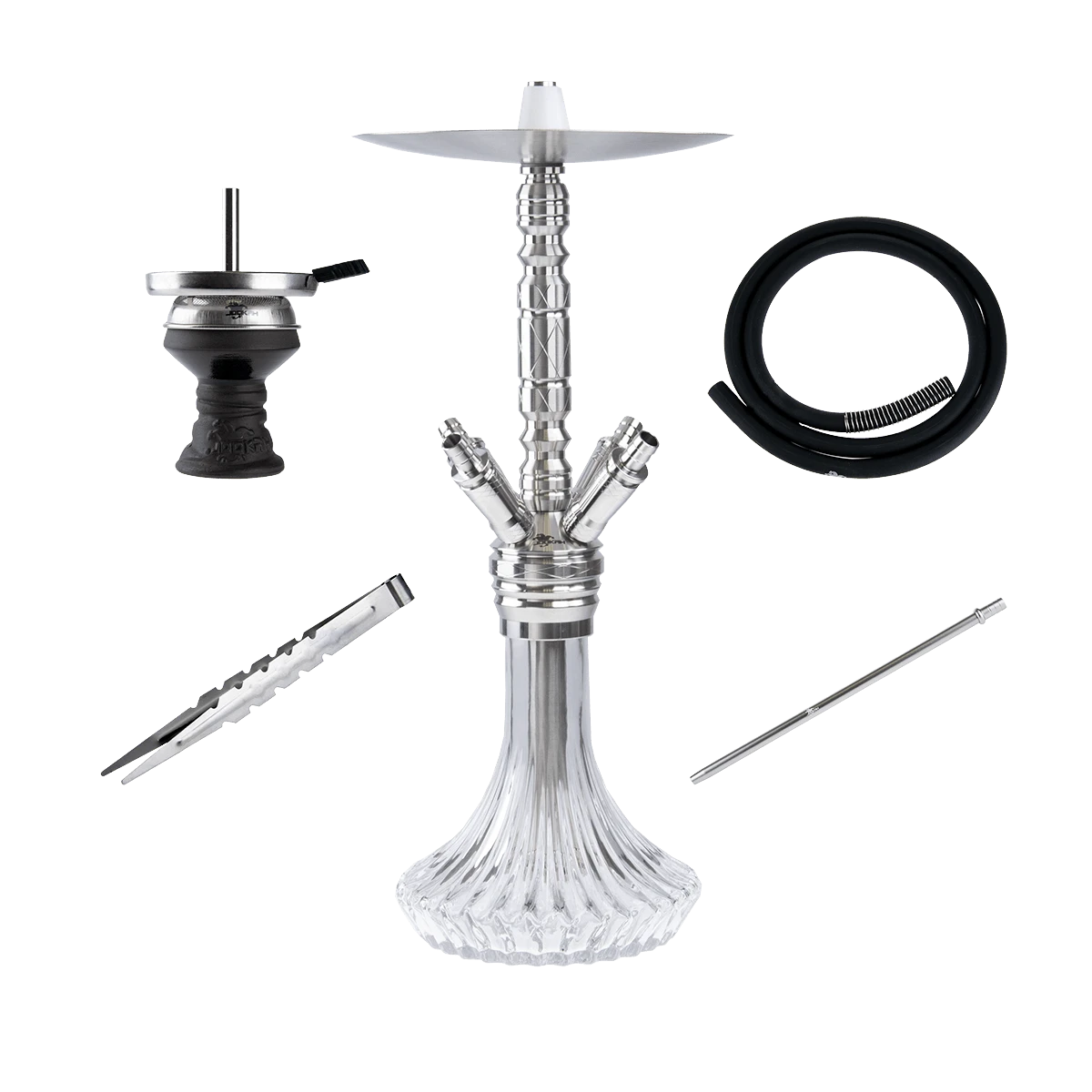 Jookah - Stainless Steel - Shisha Set - Four Of A Kind - #4 - Medium