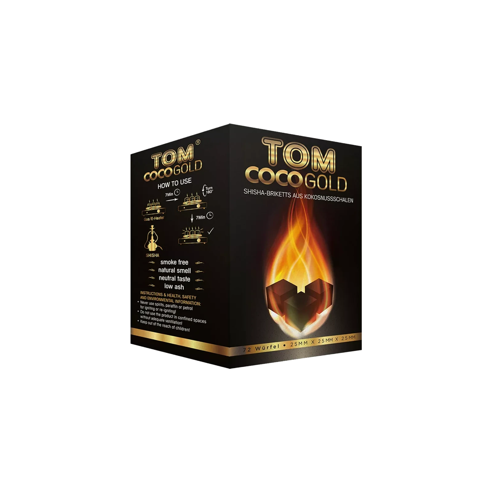 Tom Coco - Gold - Shishakohle C25 Bundle - 20 kg - 25 mm 222