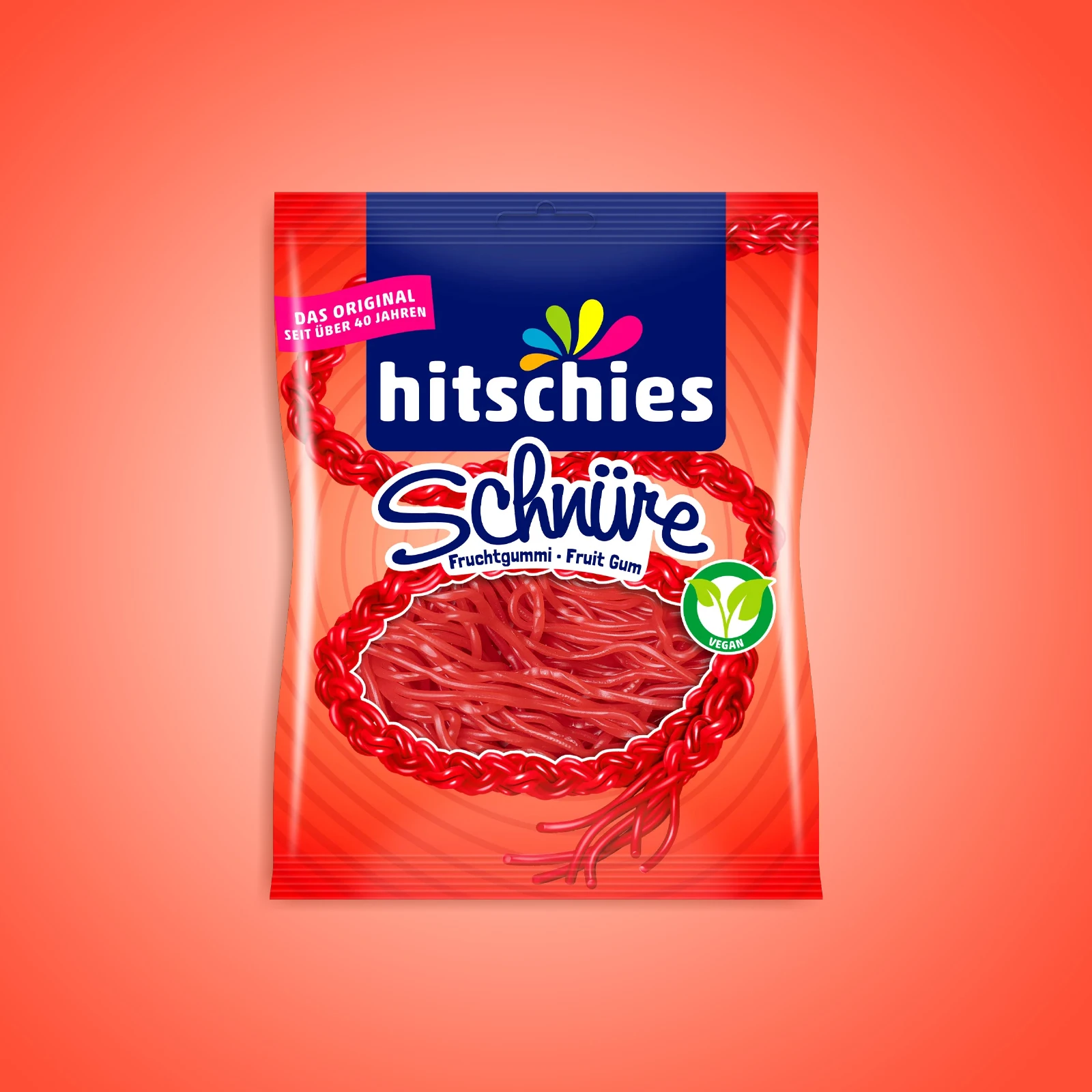 Hitschies Schnüre Erdbeere 125 g | Candys günstig online 1