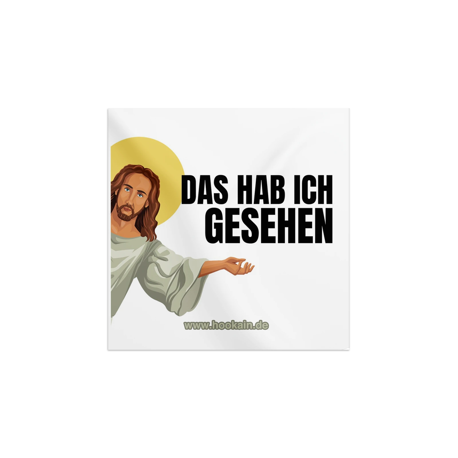 Hookain - Sticker - Jesus sieht Alles - Lustige Party Aufkleber - 7.4 x 7.4 cm