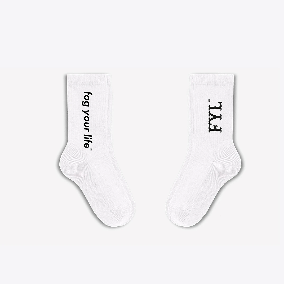 White Socks - Fog Your Life - Logo Print - Hookain Onlineshop
